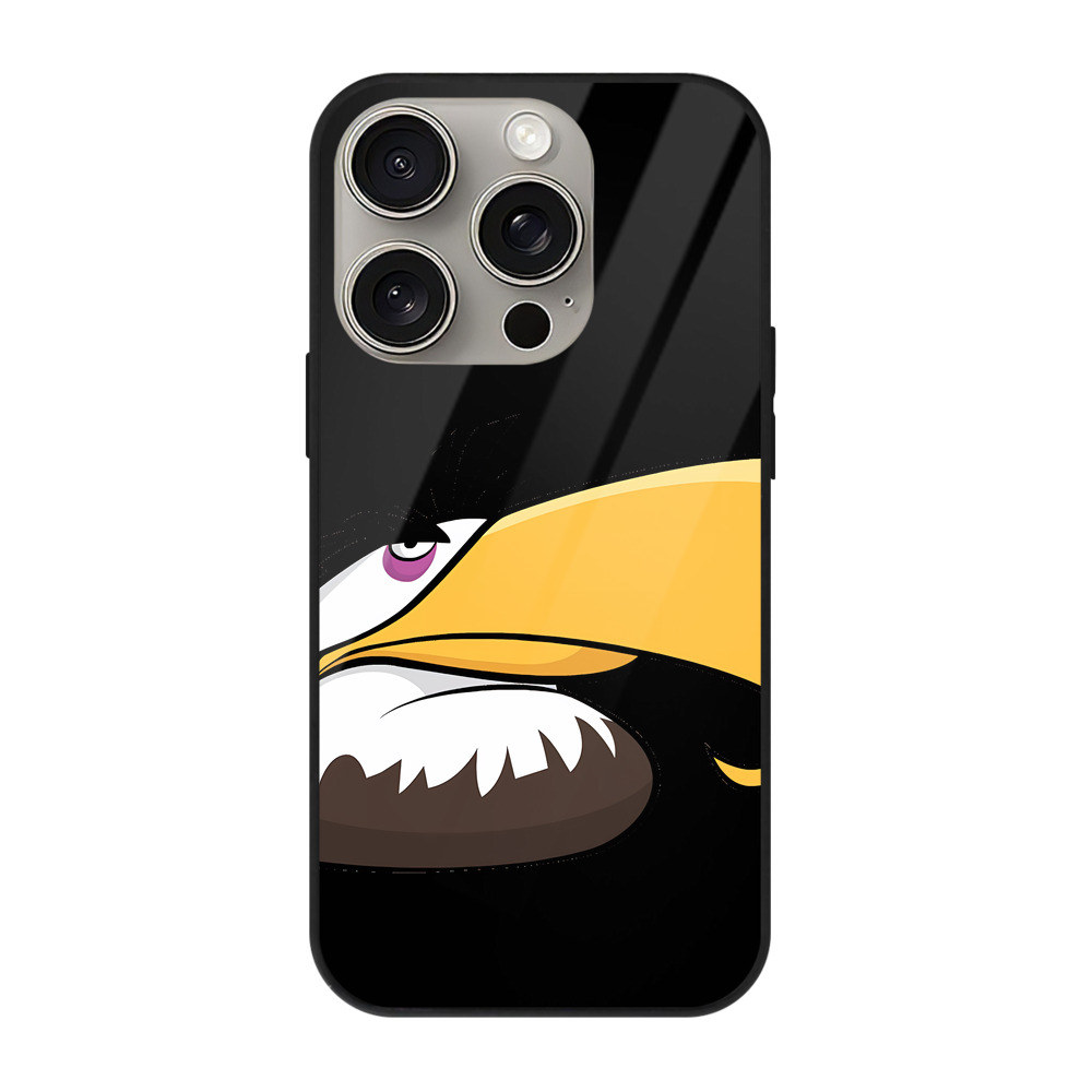 （画像用） Angry Birds アングリーバード 【iPhone15Pro対応】スマホケース 耐衝撃＆黄変防止 背面ガラス