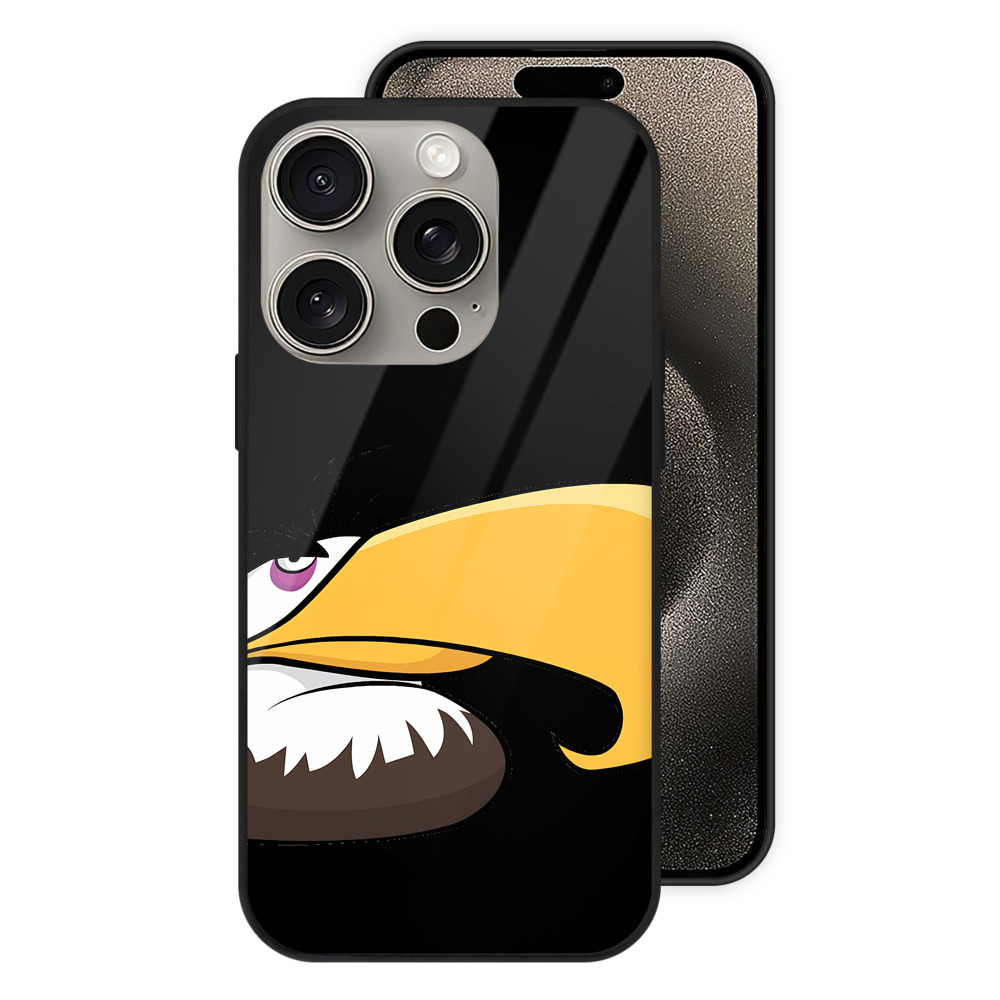 （画像用） Angry Birds アングリーバード 【iPhone15Pro対応】スマホケース 耐衝撃＆黄変防止 背面ガラス
