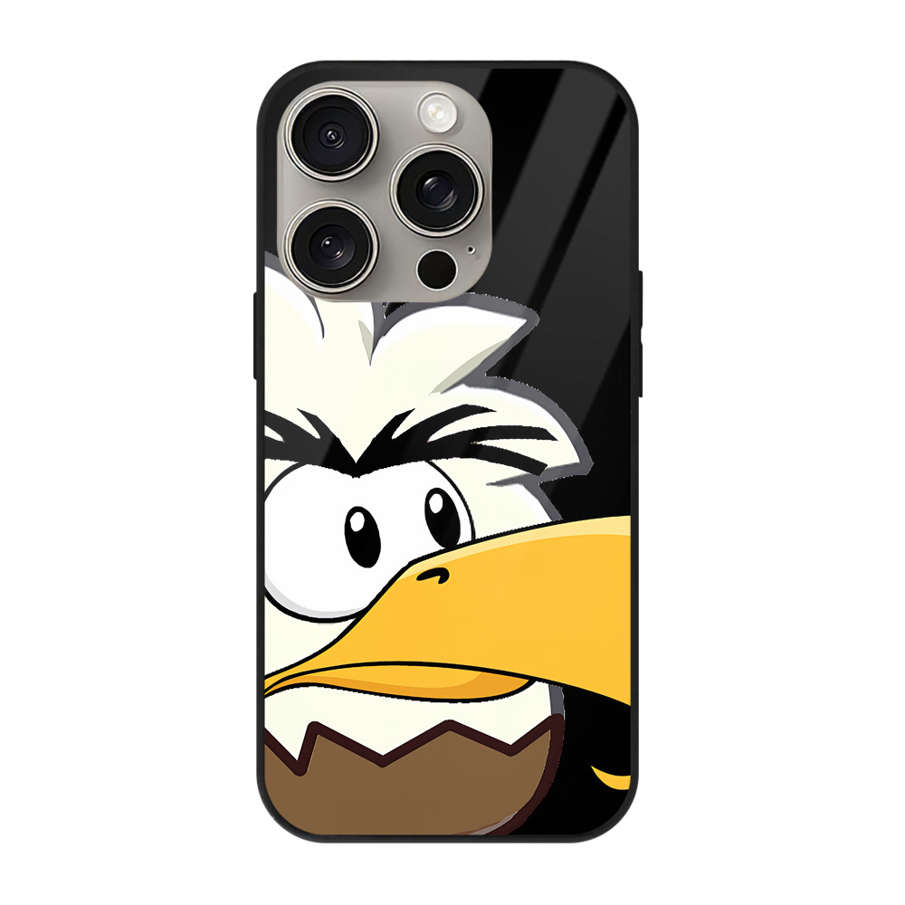 （画像用） Angry Birds アングリーバード 【iPhone15Pro対応】スマホケース 耐衝撃＆黄変防止 背面ガラス