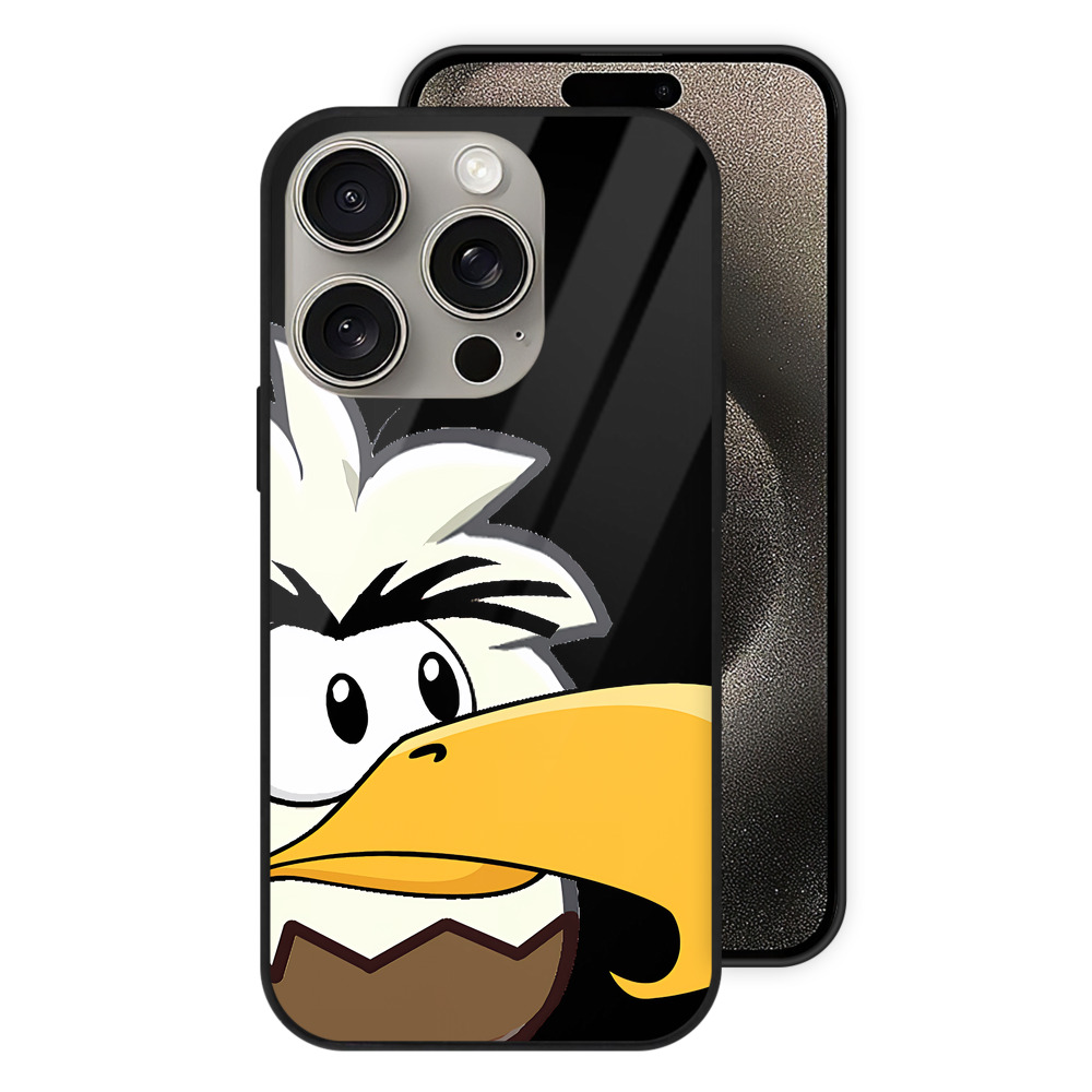 （画像用） Angry Birds アングリーバード 【iPhone15Pro対応】スマホケース 耐衝撃＆黄変防止 背面ガラス