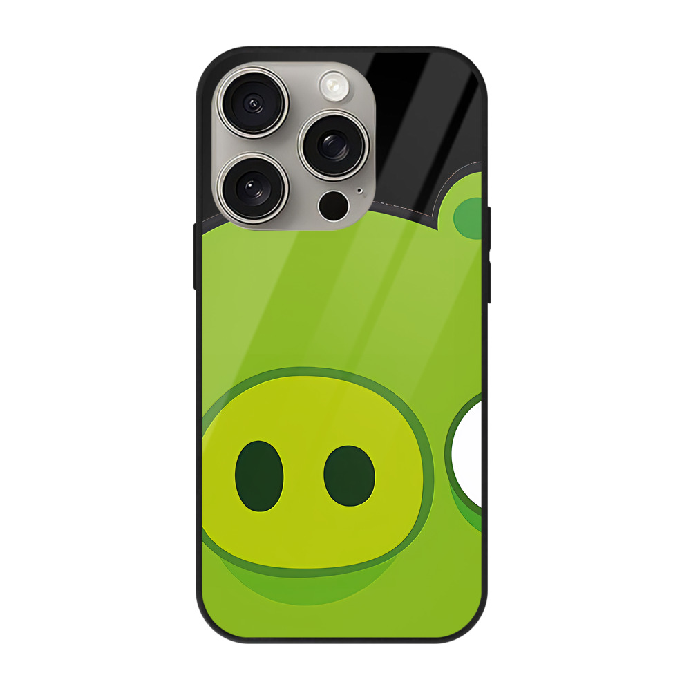 （画像用） Angry Birds アングリーバード 【iPhone15Pro対応】スマホケース 耐衝撃＆黄変防止 背面ガラス