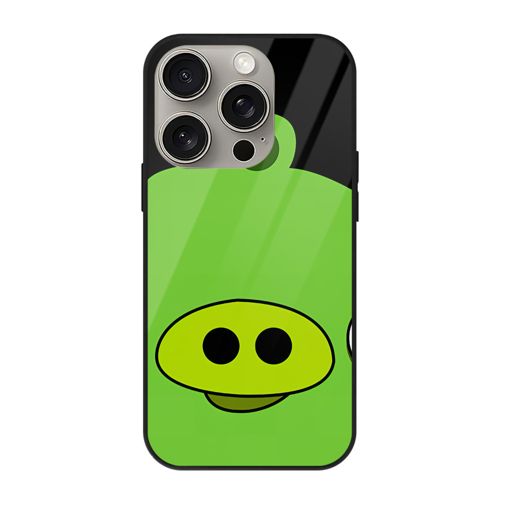 （画像用） Angry Birds アングリーバード 【iPhone15Pro対応】スマホケース 耐衝撃＆黄変防止 背面ガラス
