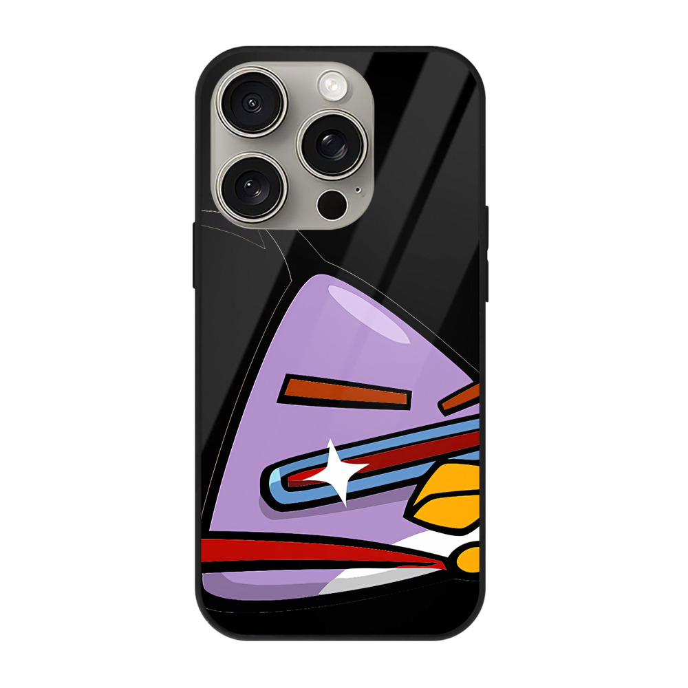 （画像用） Angry Birds アングリーバード 【iPhone15Pro対応】スマホケース 耐衝撃＆黄変防止 背面ガラス