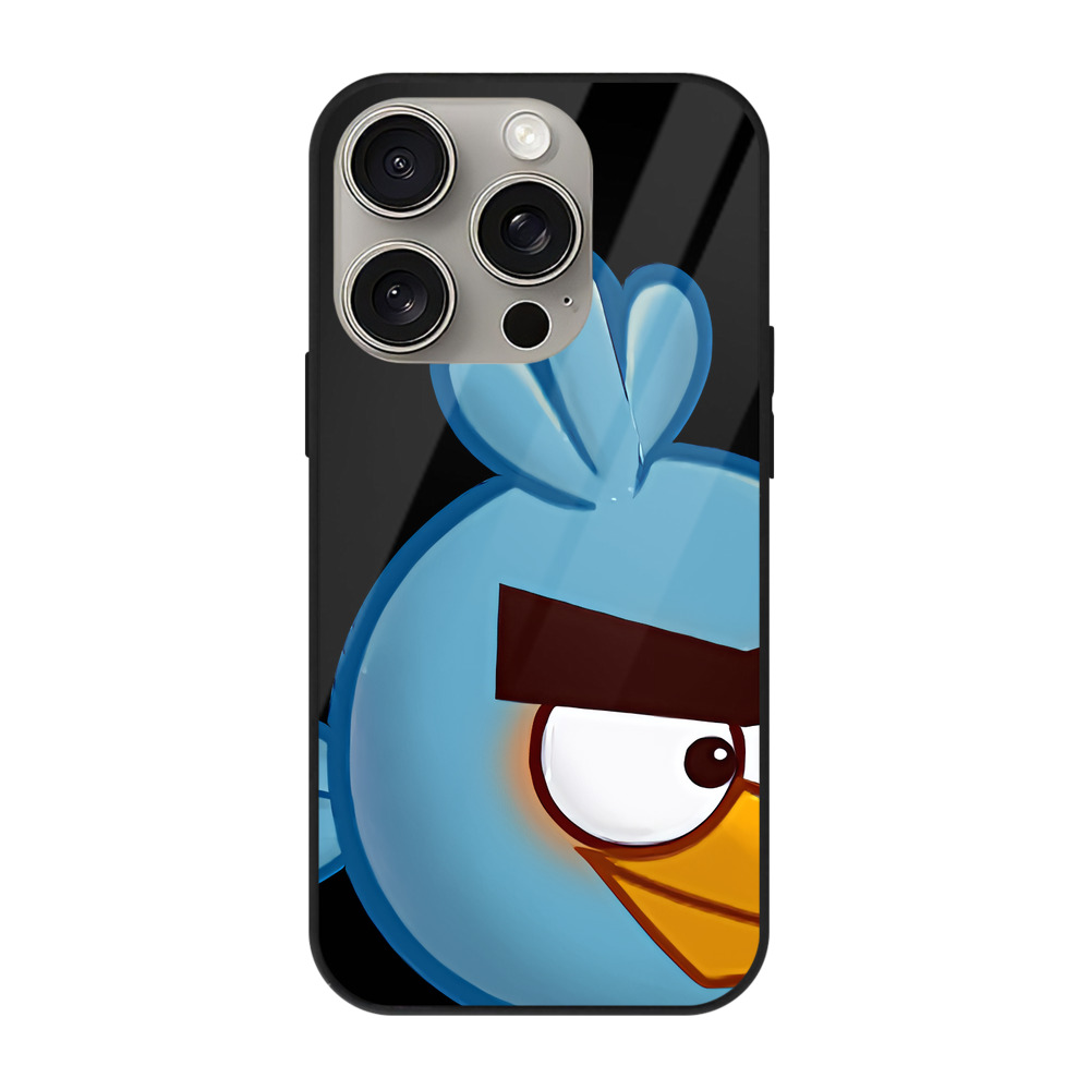 （画像用） Angry Birds アングリーバード 【iPhone15Pro対応】スマホケース 耐衝撃＆黄変防止 背面ガラス