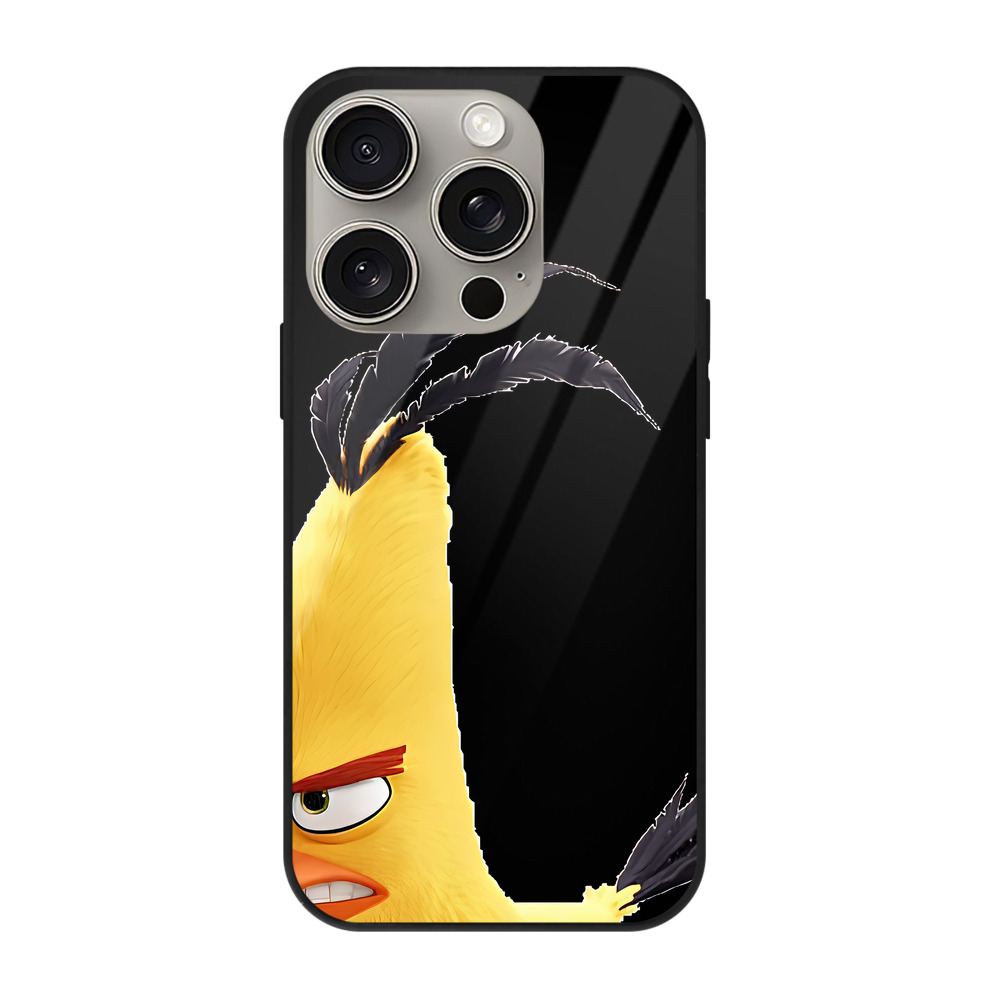 （画像用） Angry Birds アングリーバード 【iPhone15Pro対応】スマホケース 耐衝撃＆黄変防止 背面ガラス