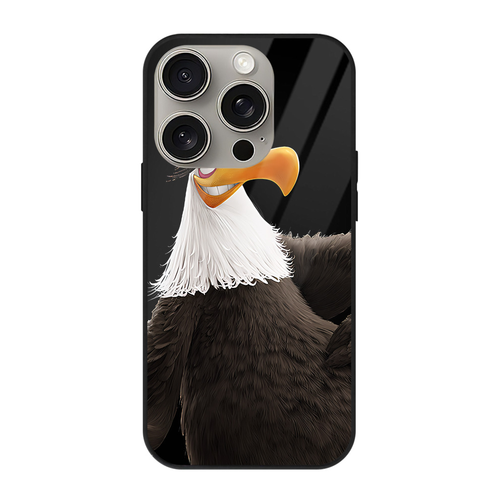 （画像用） Angry Birds アングリーバード 【iPhone15Pro対応】スマホケース 耐衝撃＆黄変防止 背面ガラス