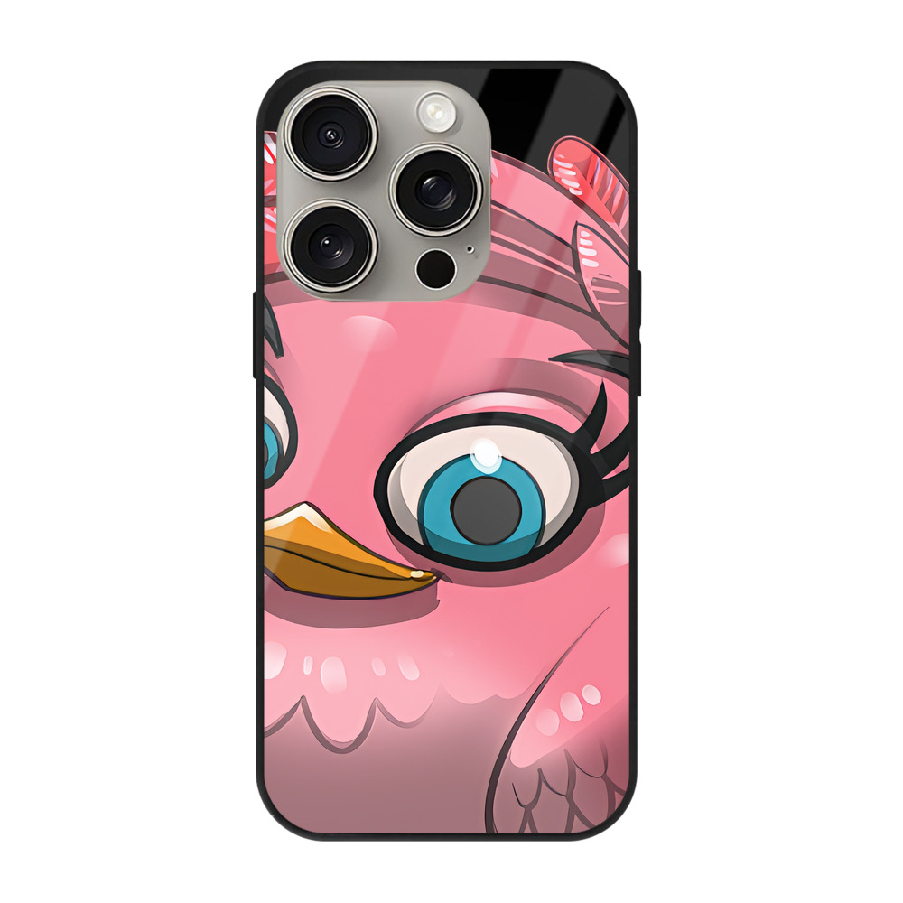 （画像用） Angry Birds アングリーバード 【iPhone15Pro対応】スマホケース 耐衝撃＆黄変防止 背面ガラス