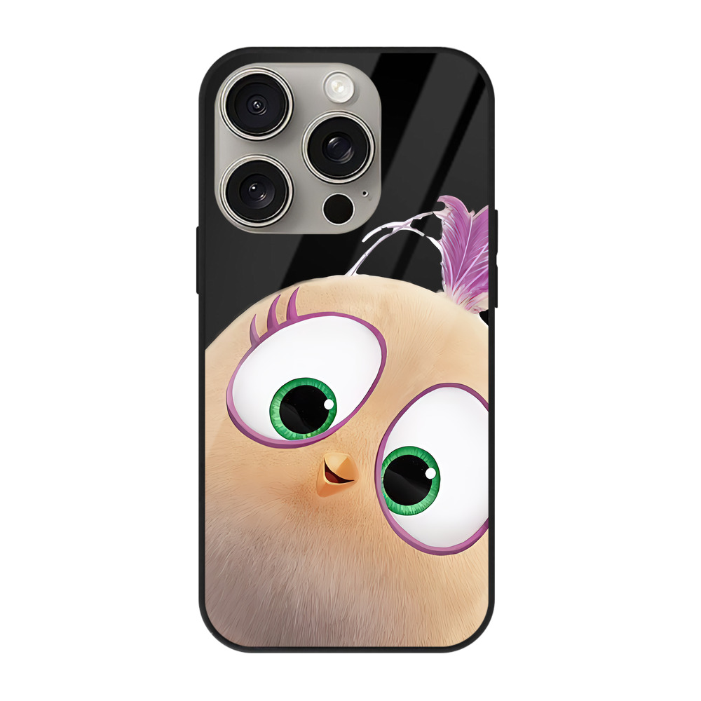 （画像用） Angry Birds アングリーバード 【iPhone15Pro対応】スマホケース 耐衝撃＆黄変防止 背面ガラス