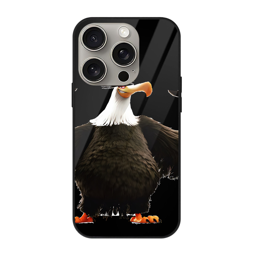（画像用） Angry Birds アングリーバード 【iPhone15Pro対応】スマホケース 耐衝撃＆黄変防止 背面ガラス