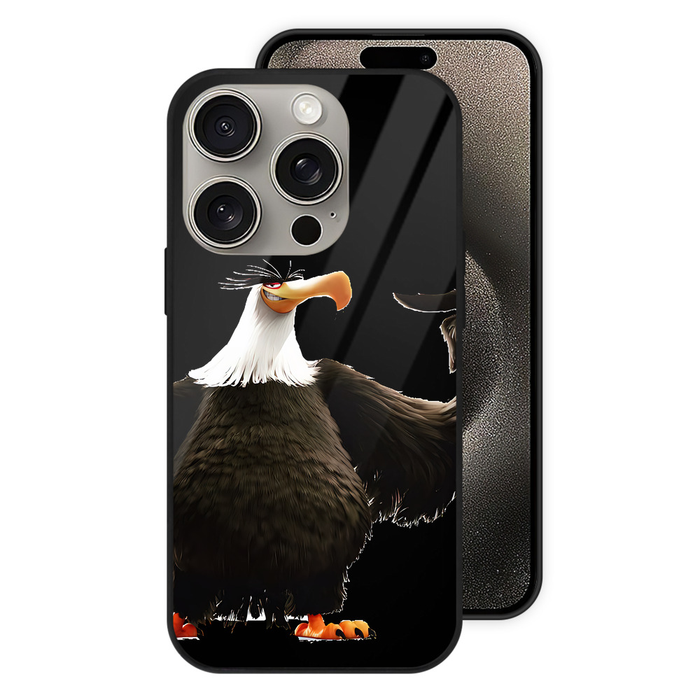 （画像用） Angry Birds アングリーバード 【iPhone15Pro対応】スマホケース 耐衝撃＆黄変防止 背面ガラス