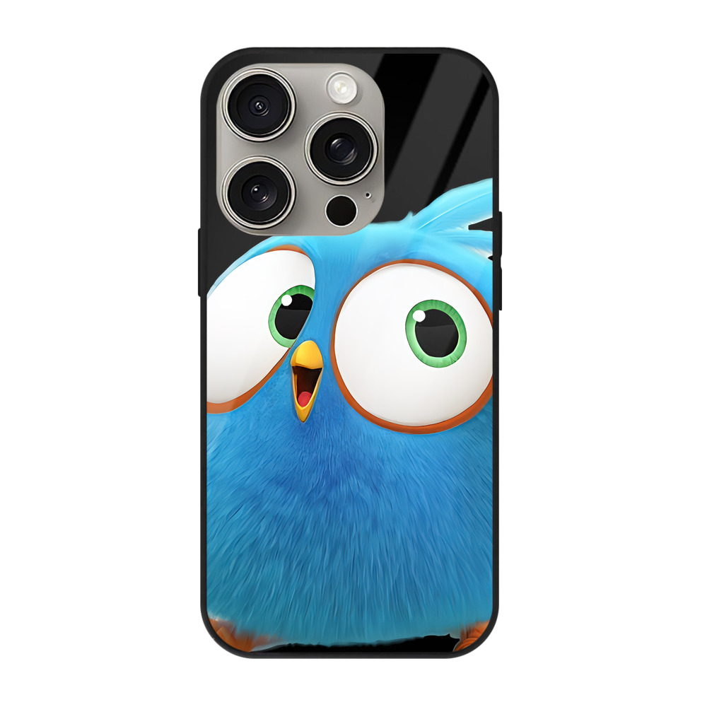 （画像用） Angry Birds アングリーバード 【iPhone15Pro対応】スマホケース 耐衝撃＆黄変防止 背面ガラス