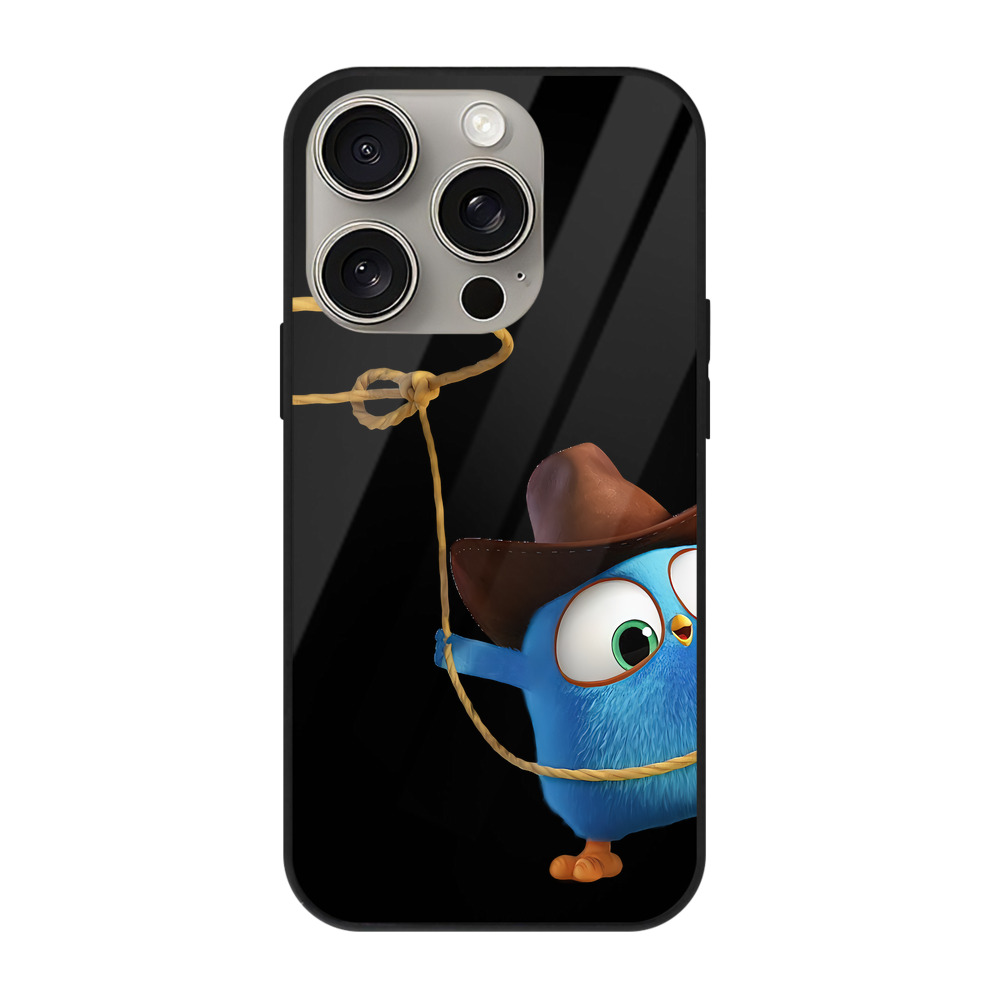 （画像用） Angry Birds アングリーバード 【iPhone15Pro対応】スマホケース 耐衝撃＆黄変防止 背面ガラス