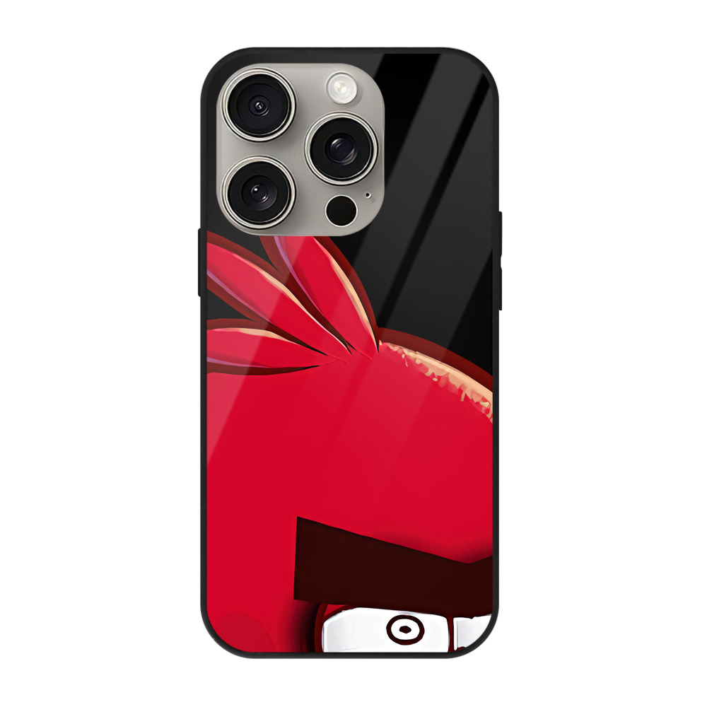 （画像用） Angry Birds アングリーバード 【iPhone15Pro対応】スマホケース 耐衝撃＆黄変防止 背面ガラス