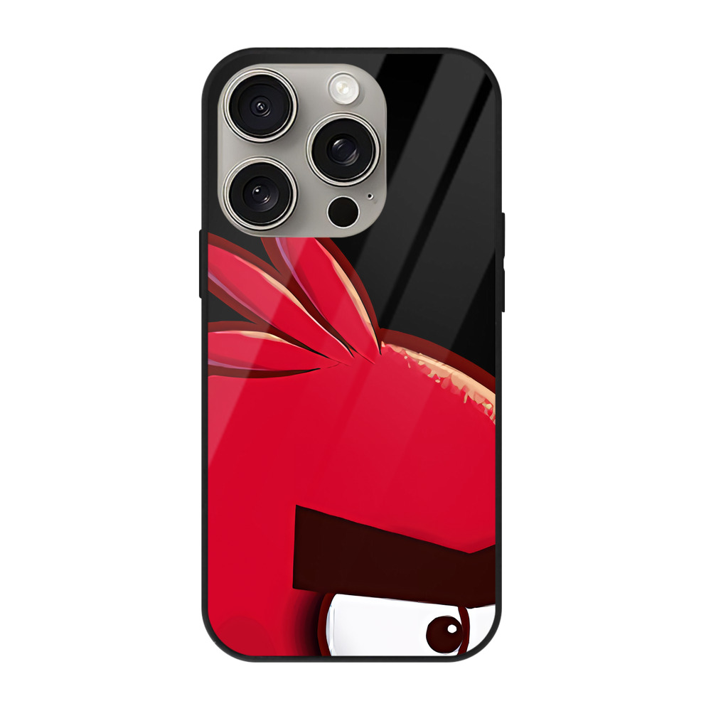 （画像用） Angry Birds アングリーバード 【iPhone15Pro対応】スマホケース 耐衝撃＆黄変防止 背面ガラス