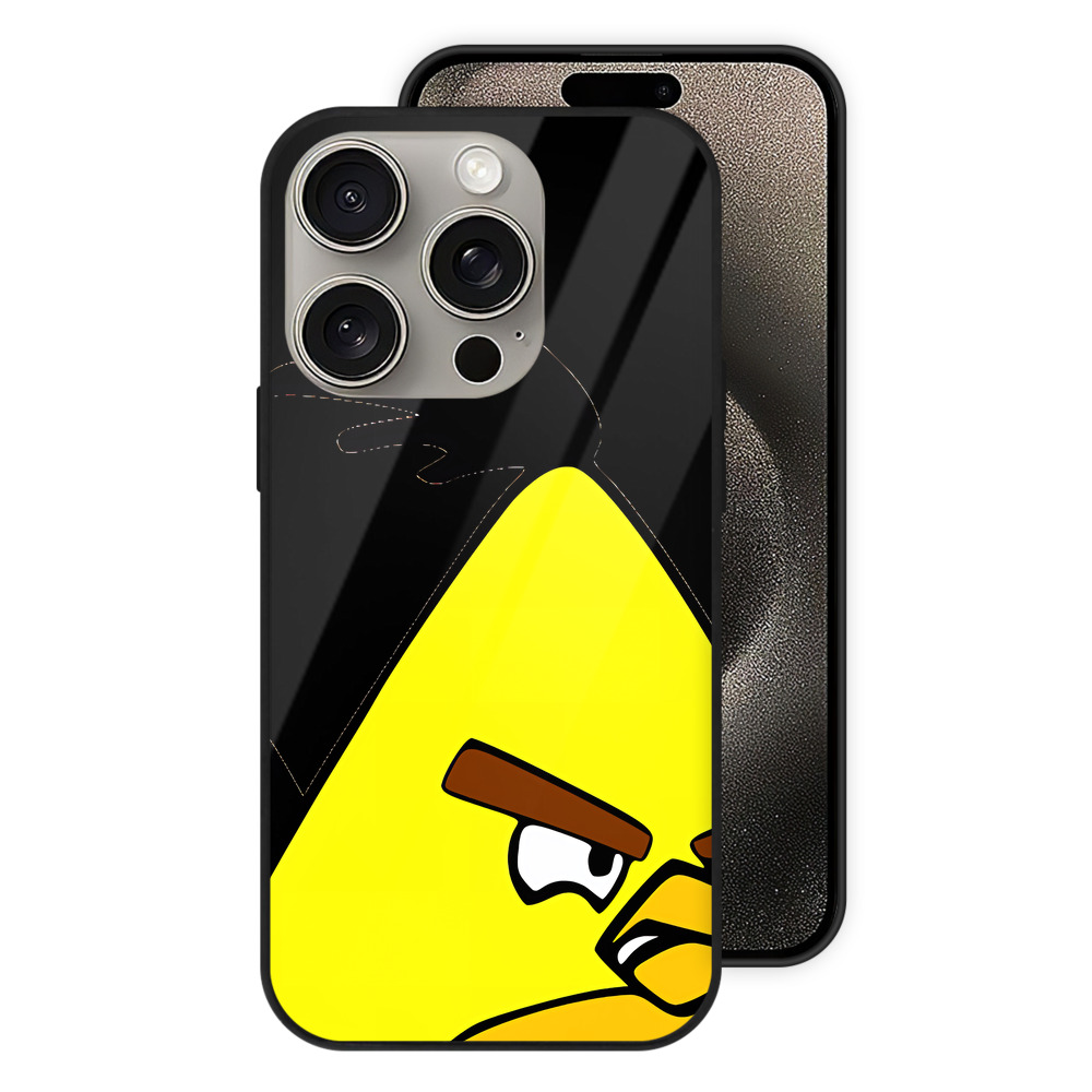 （画像用） Angry Birds アングリーバード 【iPhone15Pro対応】スマホケース 耐衝撃＆黄変防止 背面ガラス