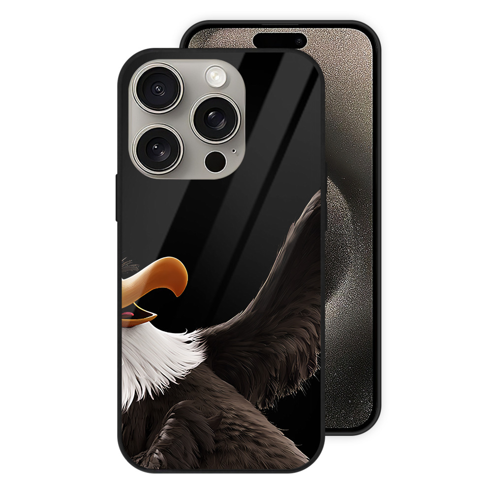 （画像用） Angry Birds アングリーバード 【iPhone15Pro対応】スマホケース 耐衝撃＆黄変防止 背面ガラス