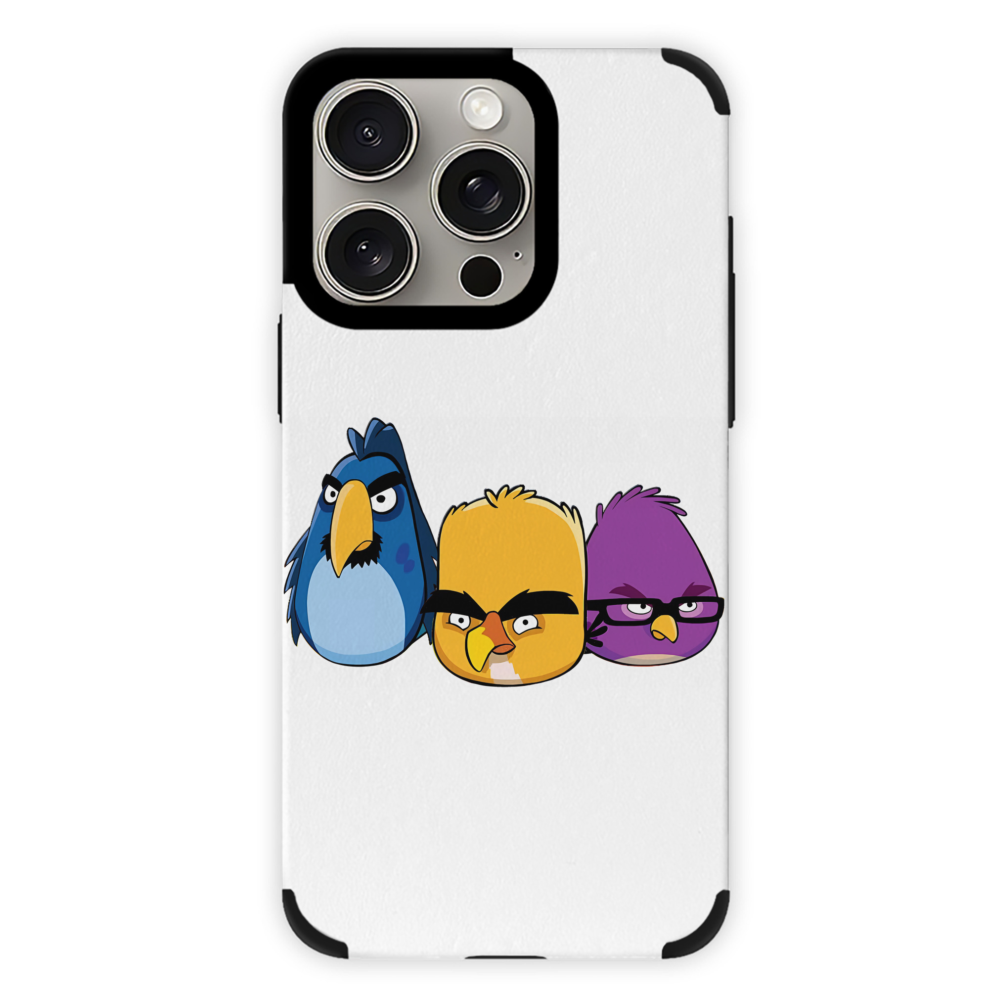 （画像用） Angry Birds アングリーバード 【iPhone15ProMax対応】 PUレザー スマホケース 耐衝撃＆黄変防止