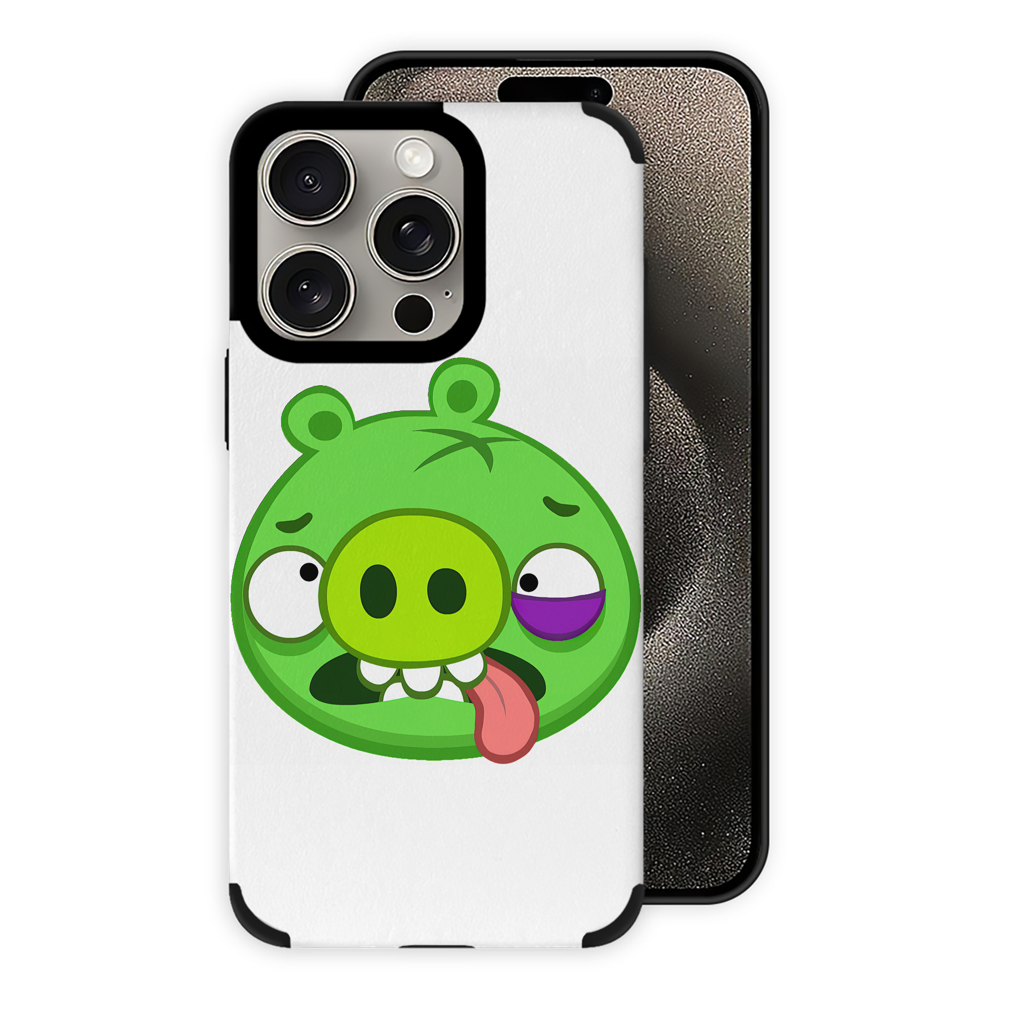 （画像用） Angry Birds アングリーバード 【iPhone15ProMax対応】 PUレザー スマホケース 耐衝撃＆黄変防止