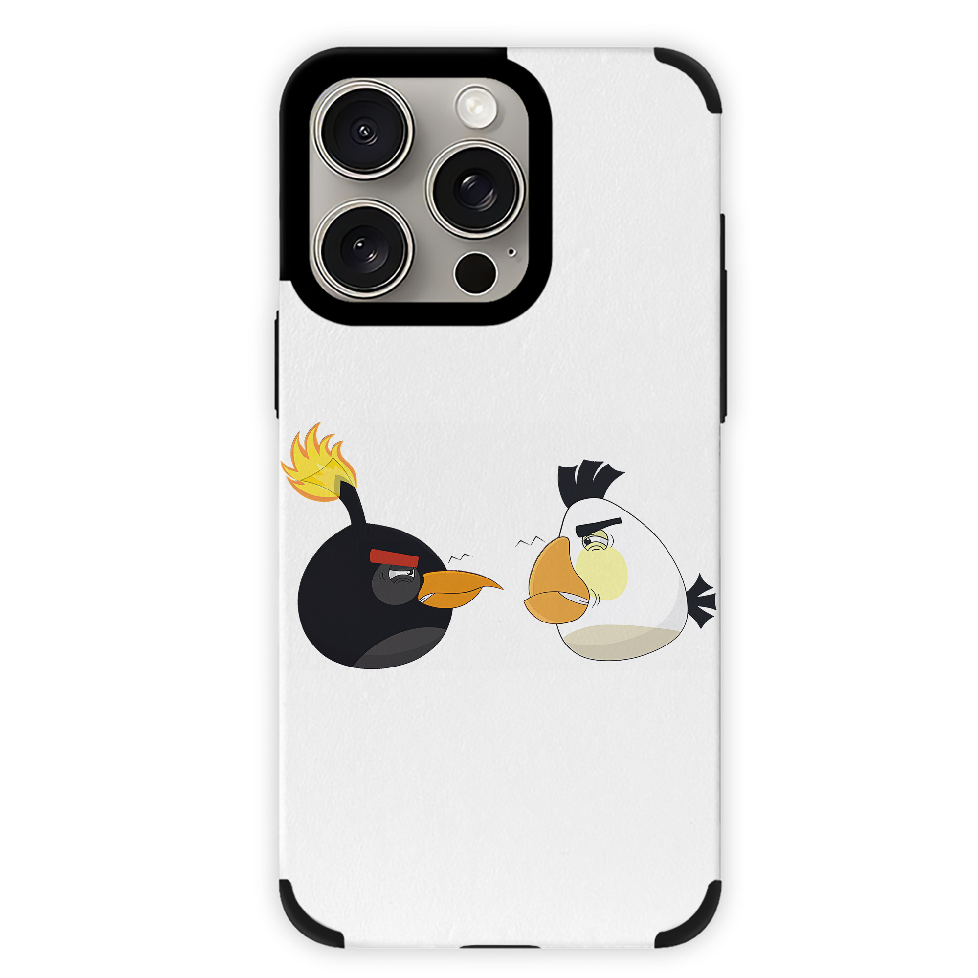（画像用） Angry Birds アングリーバード 【iPhone15ProMax対応】 PUレザー スマホケース 耐衝撃＆黄変防止