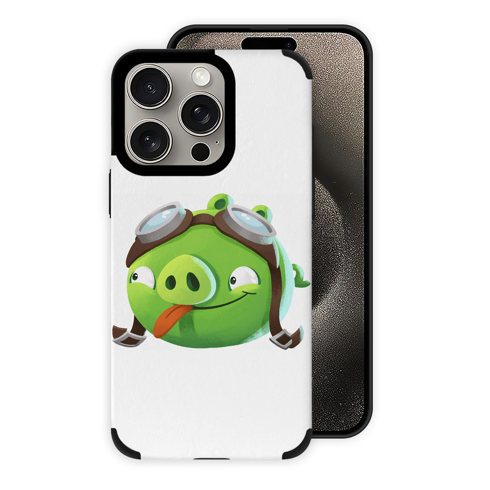 （画像用） Angry Birds アングリーバード 【iPhone15ProMax対応】 PUレザー スマホケース 耐衝撃＆黄変防止