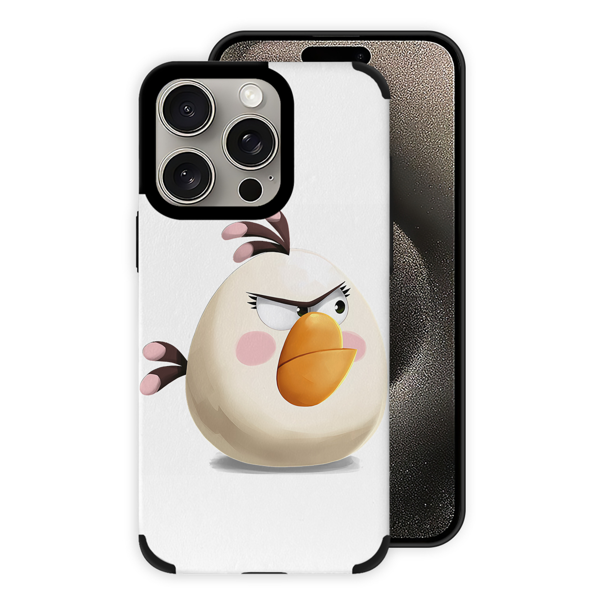 （画像用） Angry Birds アングリーバード 【iPhone15ProMax対応】 PUレザー スマホケース 耐衝撃＆黄変防止