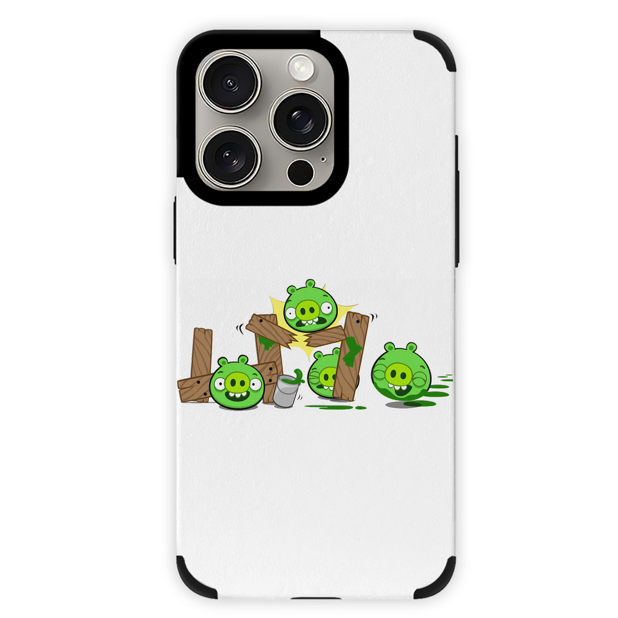 （画像用） Angry Birds アングリーバード 【iPhone15ProMax対応】 PUレザー スマホケース 耐衝撃＆黄変防止