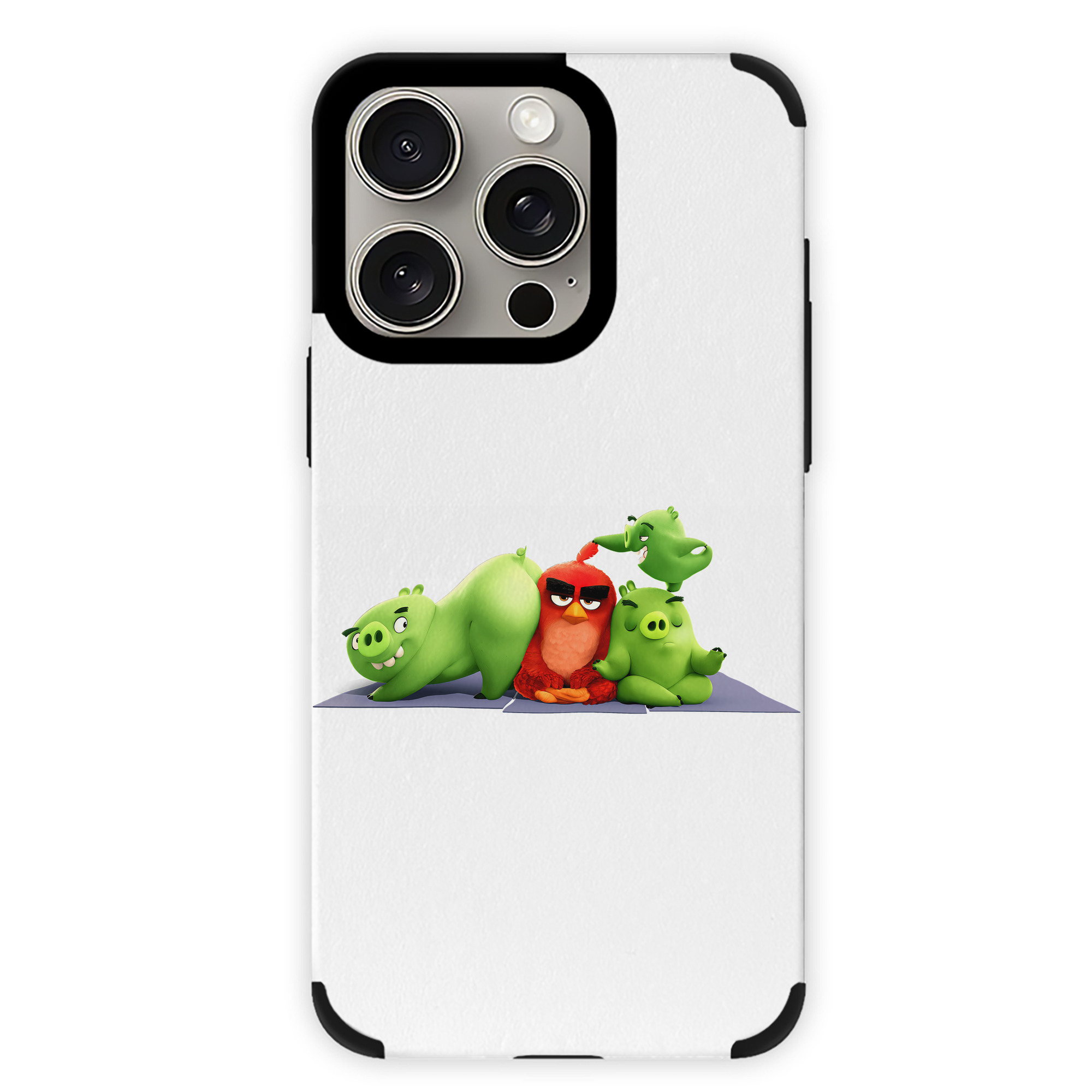 （画像用） Angry Birds アングリーバード 【iPhone15ProMax対応】 PUレザー スマホケース 耐衝撃＆黄変防止