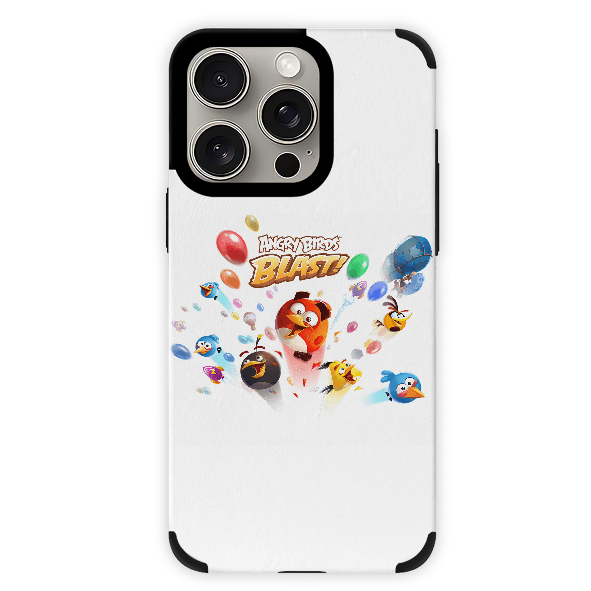 （画像用） Angry Birds アングリーバード 【iPhone15ProMax対応】 PUレザー スマホケース 耐衝撃＆黄変防止