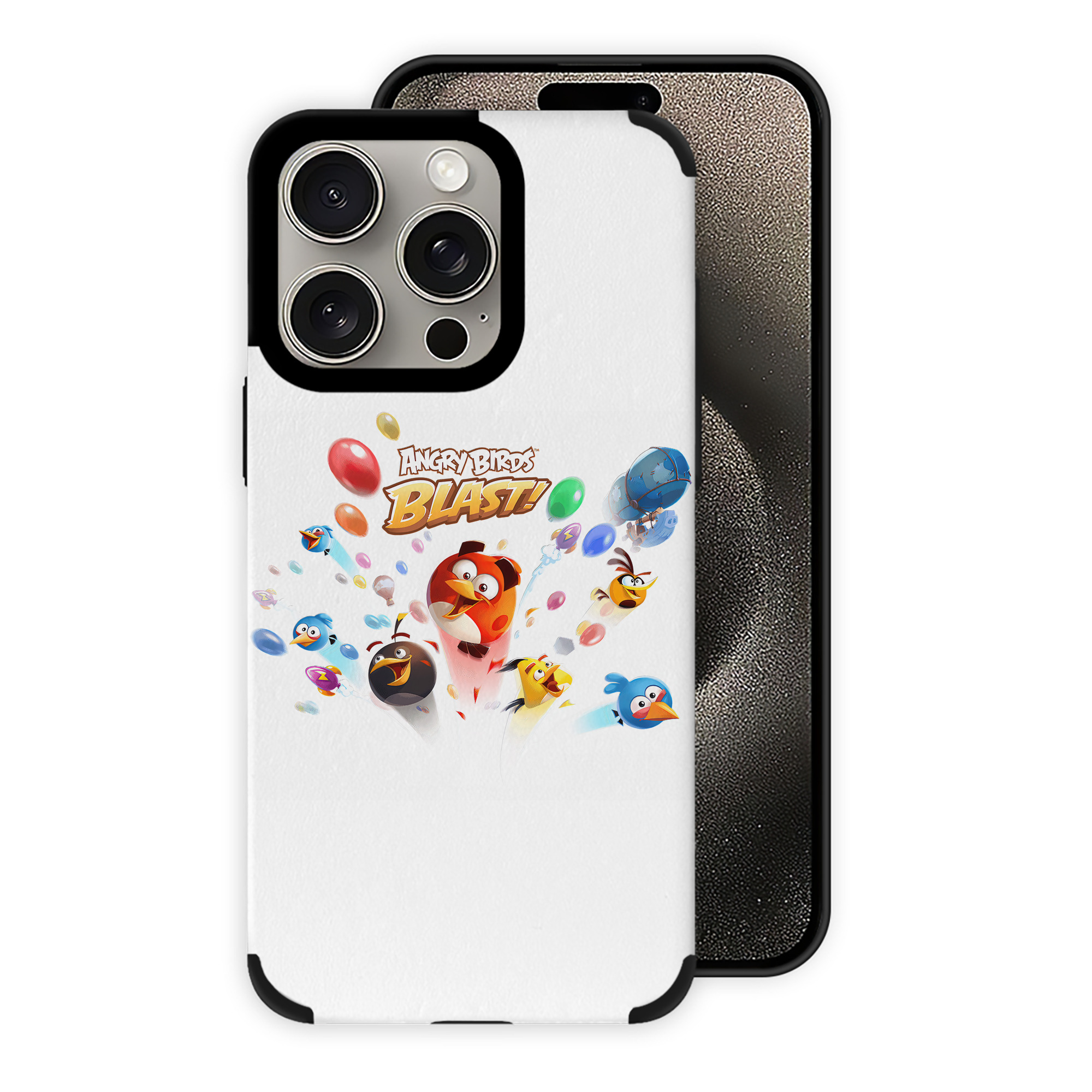 （画像用） Angry Birds アングリーバード 【iPhone15ProMax対応】 PUレザー スマホケース 耐衝撃＆黄変防止