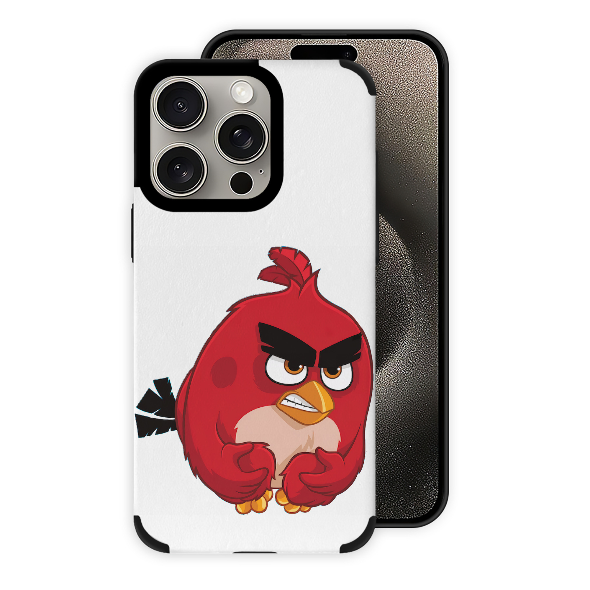 （画像用） Angry Birds アングリーバード 【iPhone15ProMax対応】 PUレザー スマホケース 耐衝撃＆黄変防止