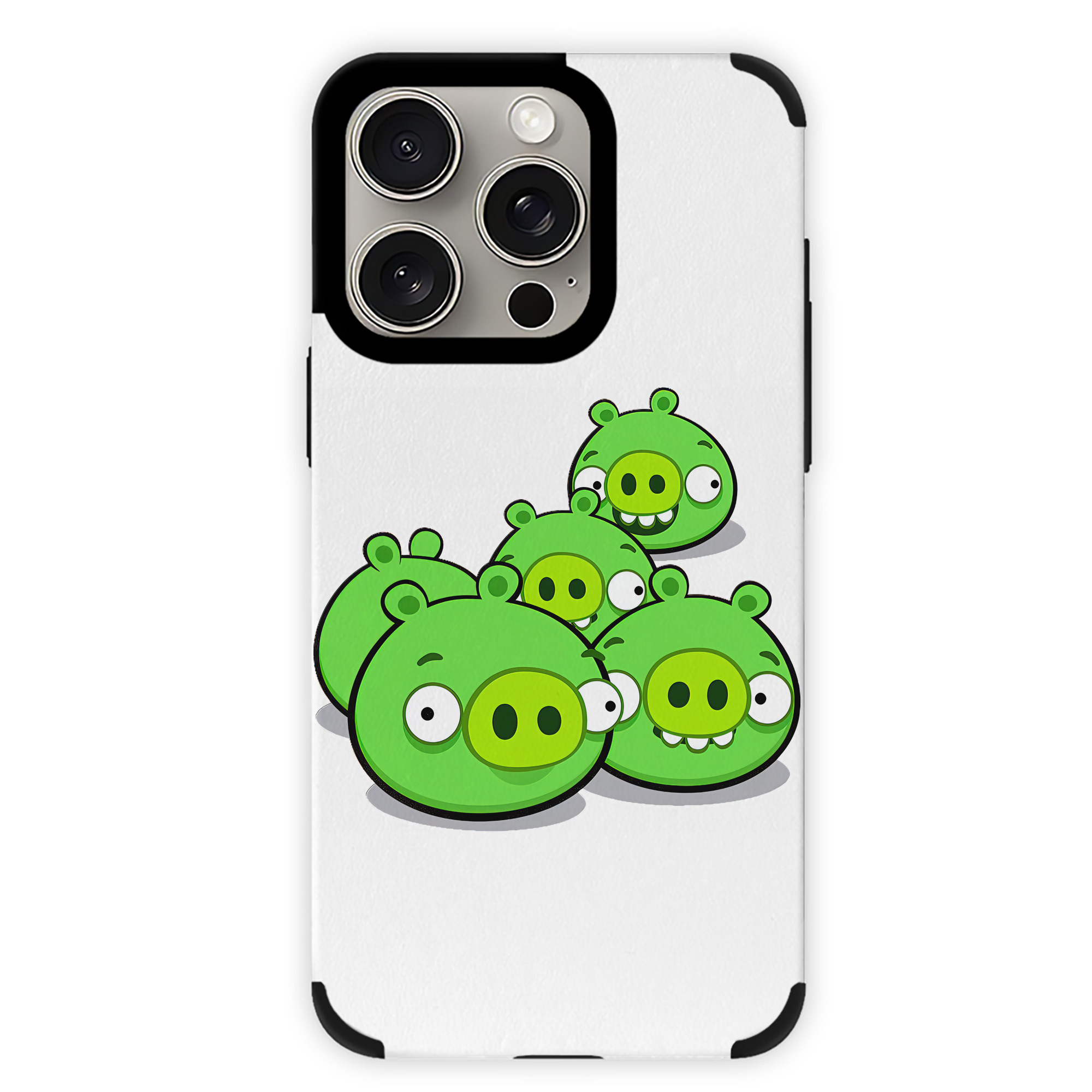 （画像用） Angry Birds アングリーバード 【iPhone15ProMax対応】 PUレザー スマホケース 耐衝撃＆黄変防止