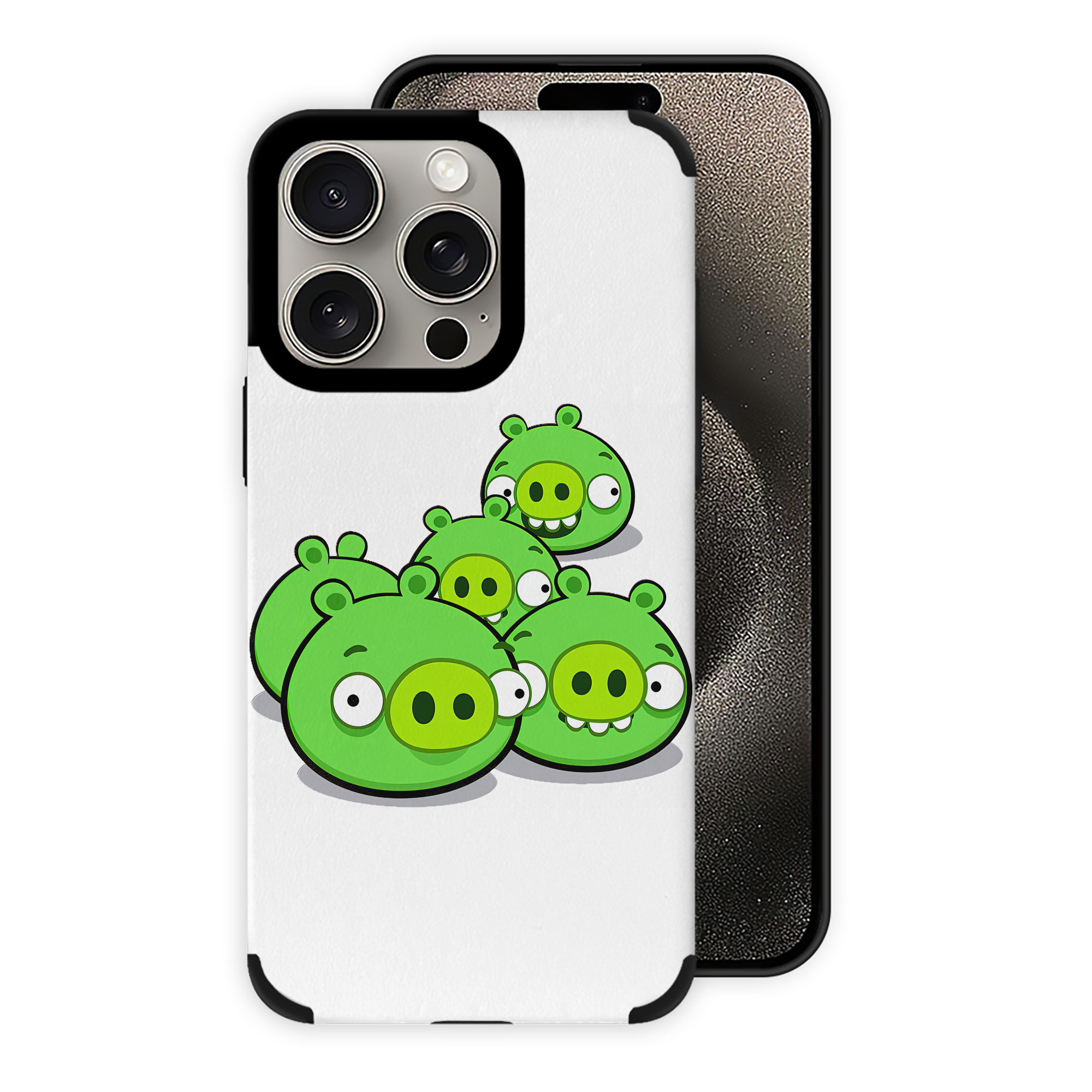 （画像用） Angry Birds アングリーバード 【iPhone15ProMax対応】 PUレザー スマホケース 耐衝撃＆黄変防止