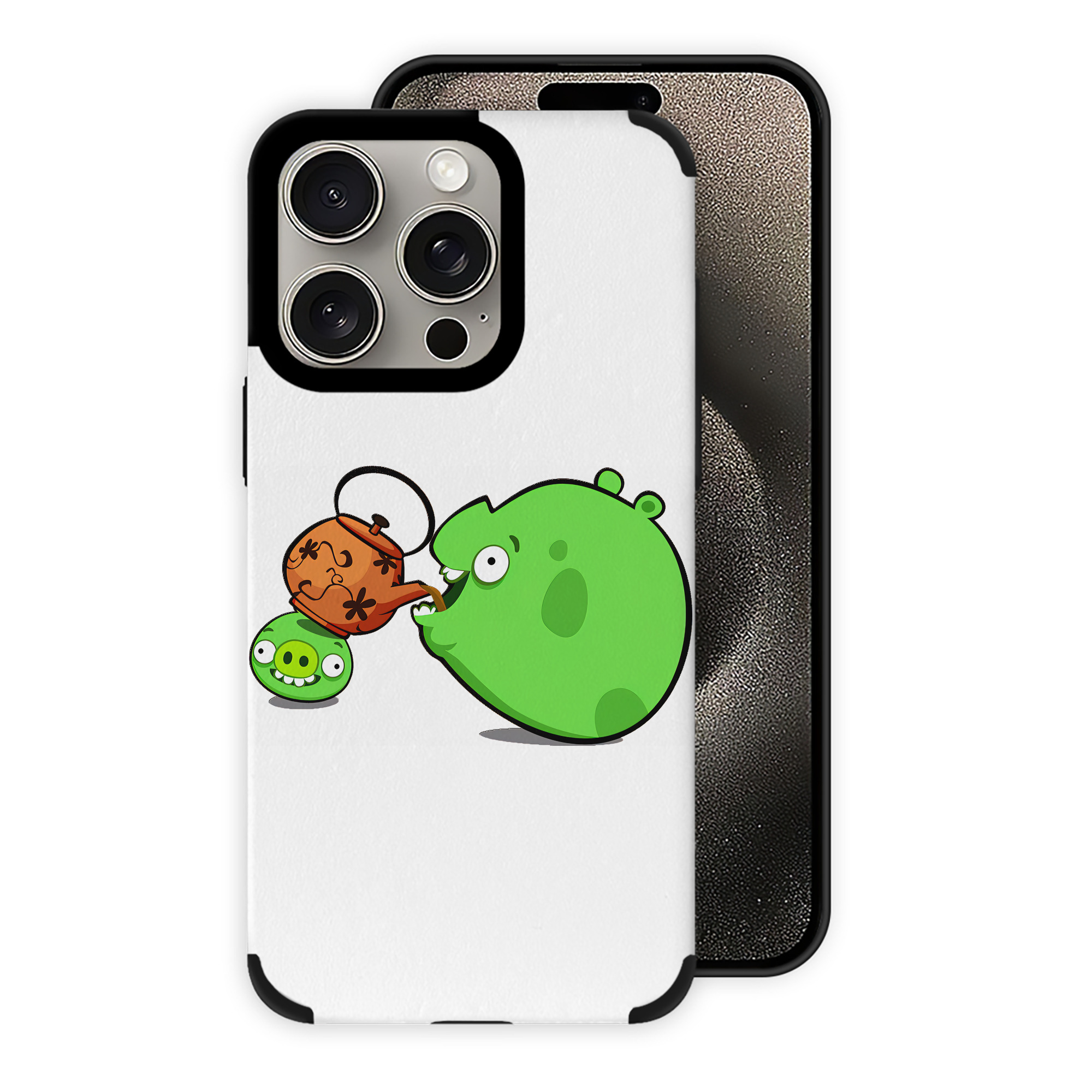 （画像用） Angry Birds アングリーバード 【iPhone15ProMax対応】 PUレザー スマホケース 耐衝撃＆黄変防止