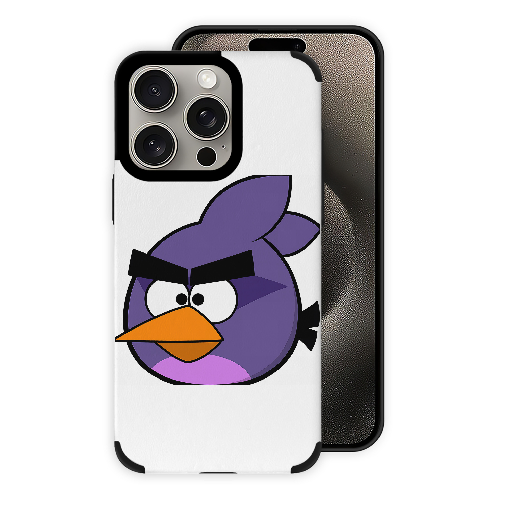（画像用） Angry Birds アングリーバード 【iPhone15ProMax対応】 PUレザー スマホケース 耐衝撃＆黄変防止