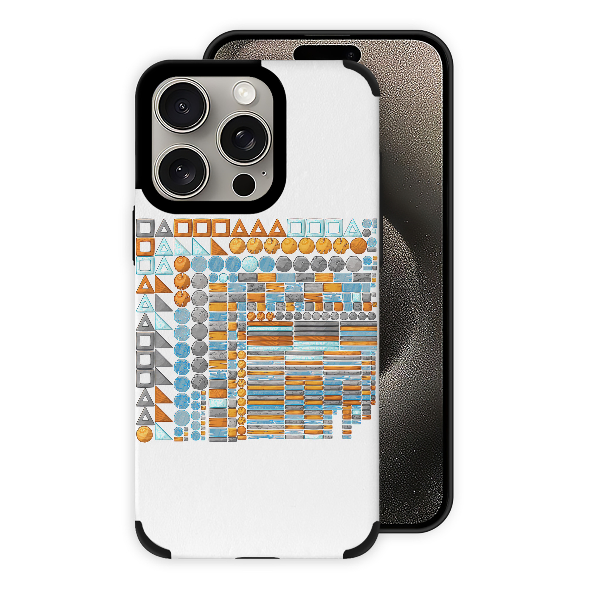 （画像用） Angry Birds アングリーバード 【iPhone15ProMax対応】 PUレザー スマホケース 耐衝撃＆黄変防止