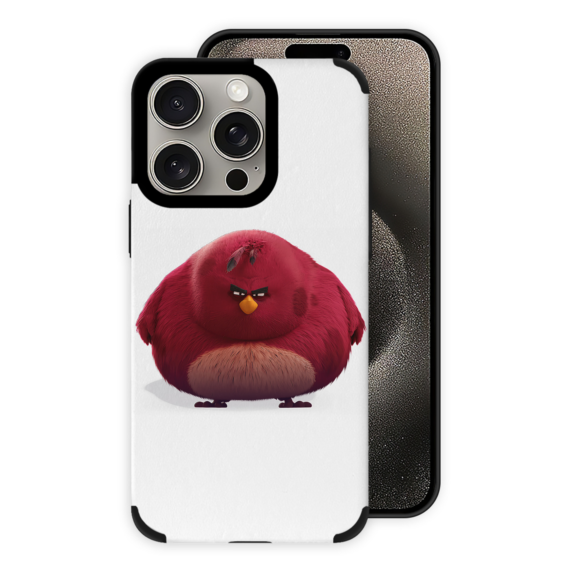 （画像用） Angry Birds アングリーバード 【iPhone15ProMax対応】 PUレザー スマホケース 耐衝撃＆黄変防止