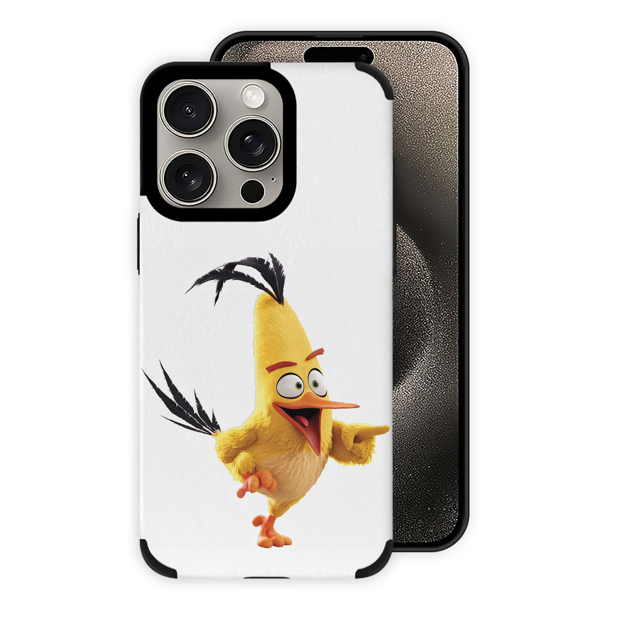 （画像用） Angry Birds アングリーバード 【iPhone15ProMax対応】 PUレザー スマホケース 耐衝撃＆黄変防止