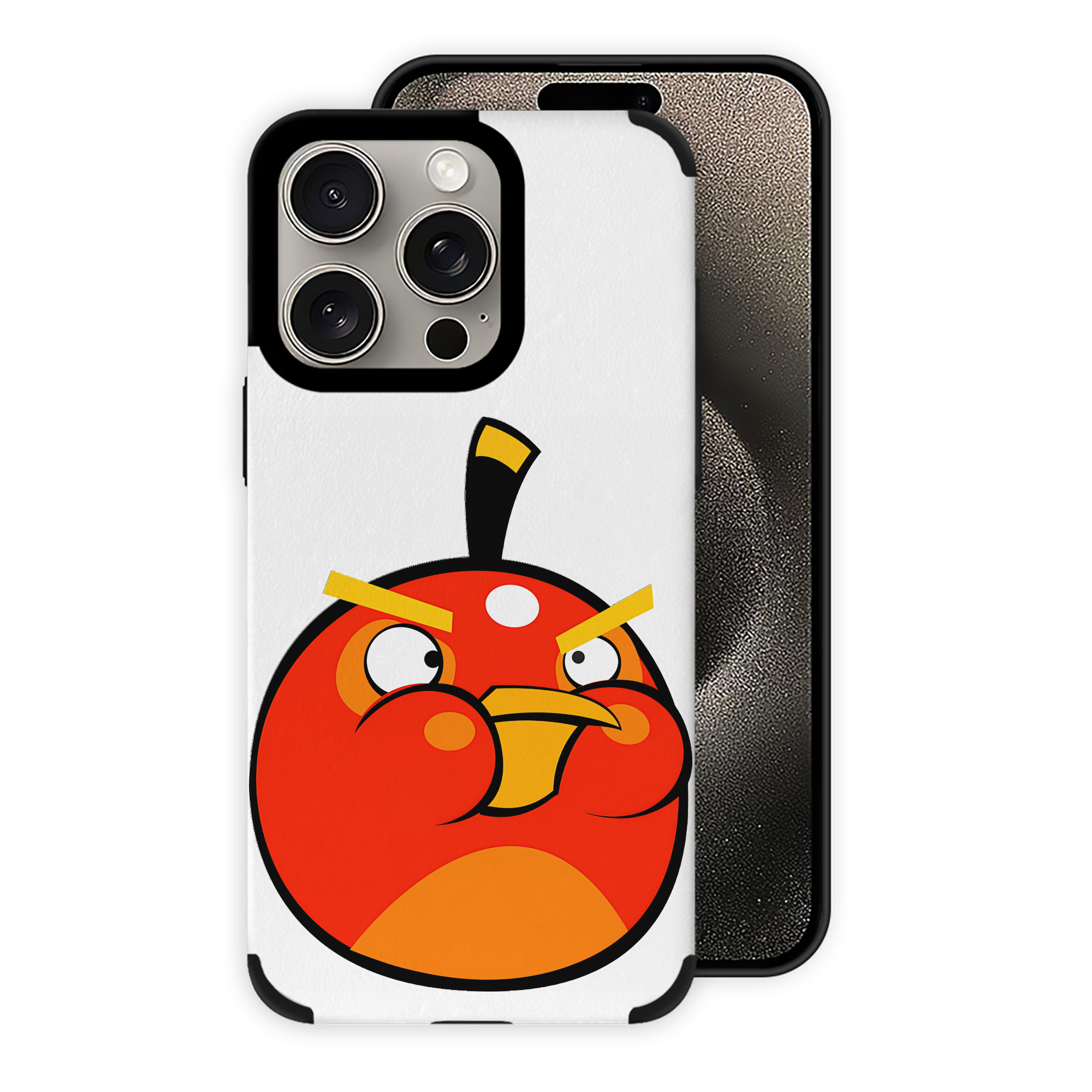 （画像用） Angry Birds アングリーバード 【iPhone15ProMax対応】 PUレザー スマホケース 耐衝撃＆黄変防止