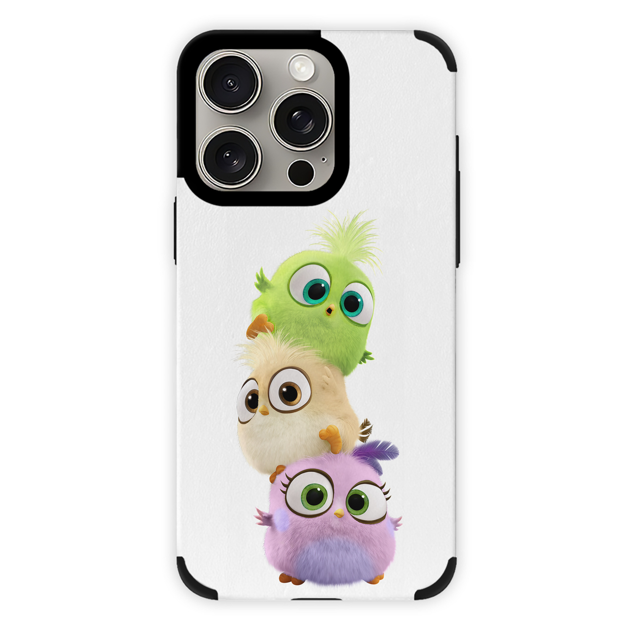 （画像用） Angry Birds アングリーバード 【iPhone15ProMax対応】 PUレザー スマホケース 耐衝撃＆黄変防止