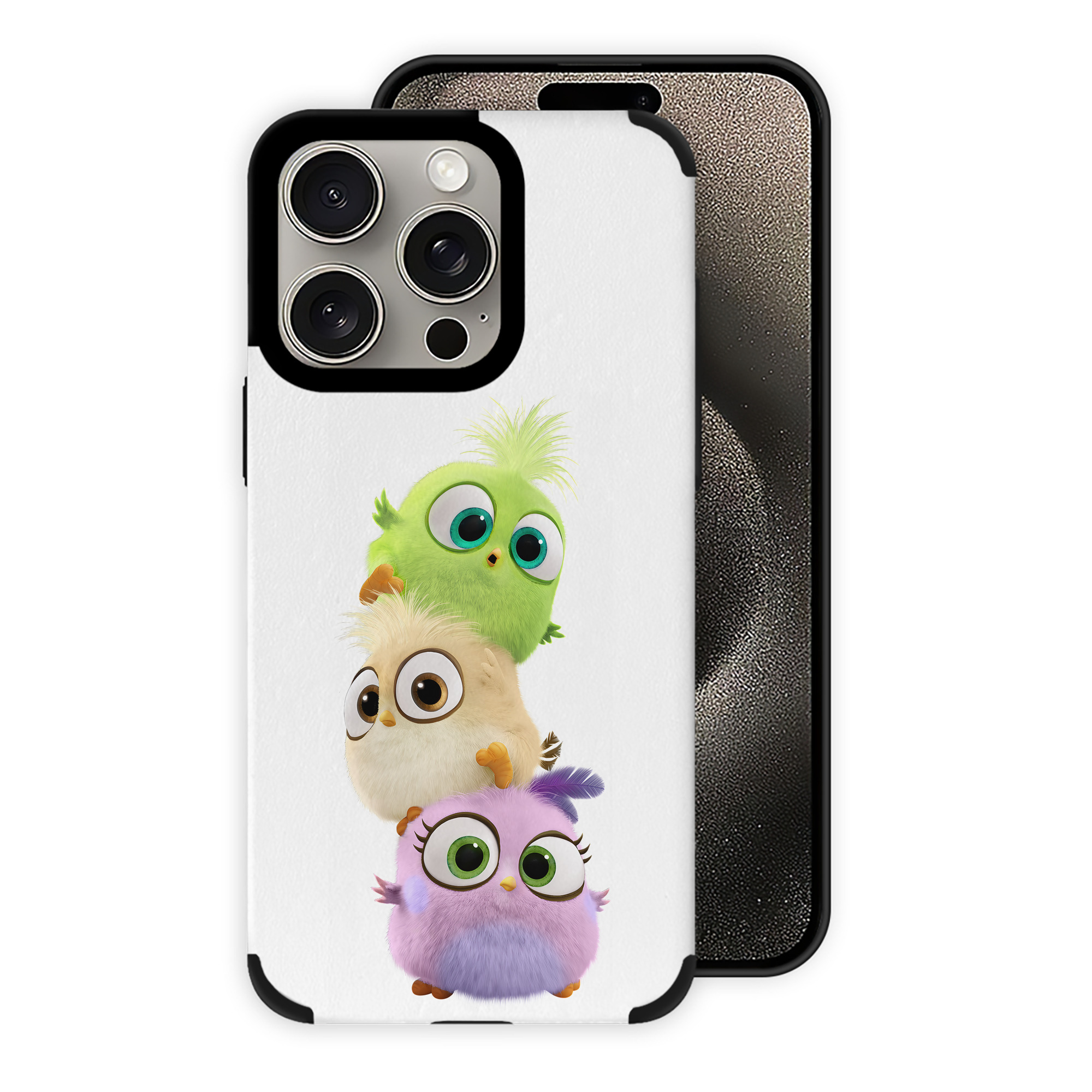 （画像用） Angry Birds アングリーバード 【iPhone15ProMax対応】 PUレザー スマホケース 耐衝撃＆黄変防止