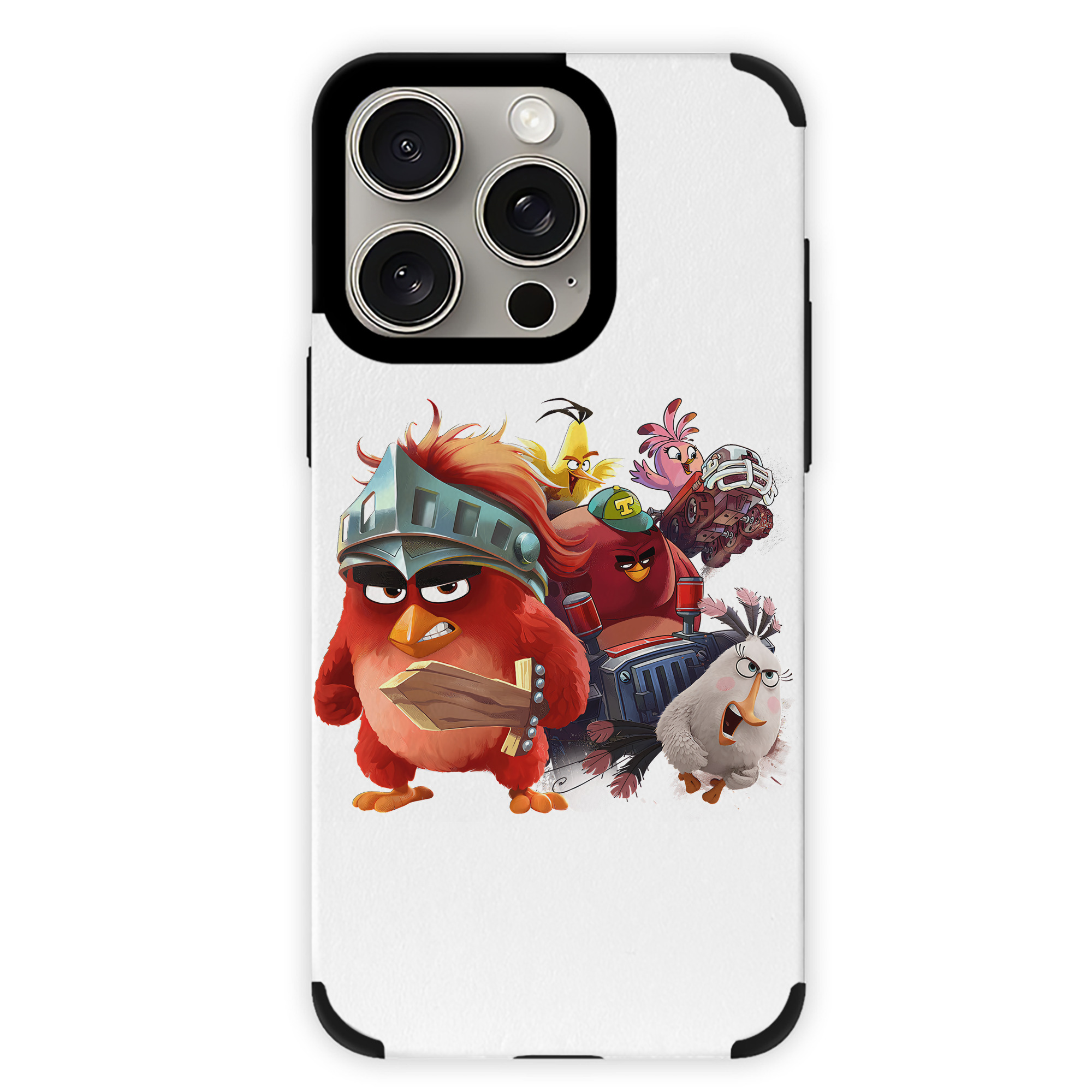 （画像用） Angry Birds アングリーバード 【iPhone15ProMax対応】 PUレザー スマホケース 耐衝撃＆黄変防止