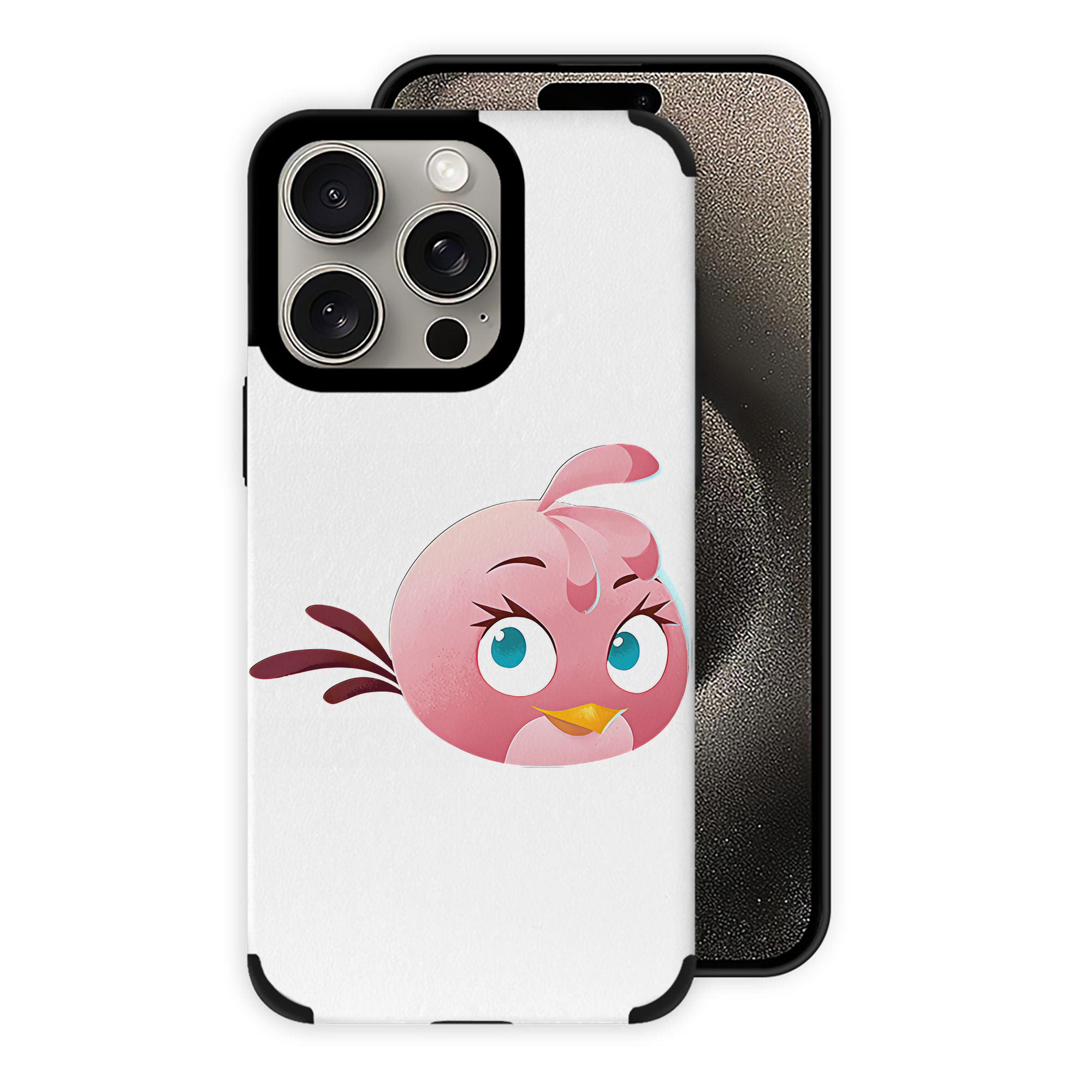 （画像用） Angry Birds アングリーバード 【iPhone15ProMax対応】 PUレザー スマホケース 耐衝撃＆黄変防止