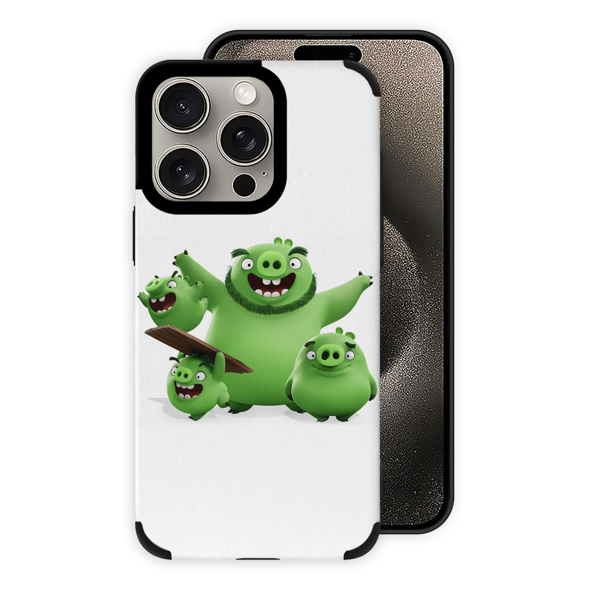 （画像用） Angry Birds アングリーバード 【iPhone15ProMax対応】 PUレザー スマホケース 耐衝撃＆黄変防止