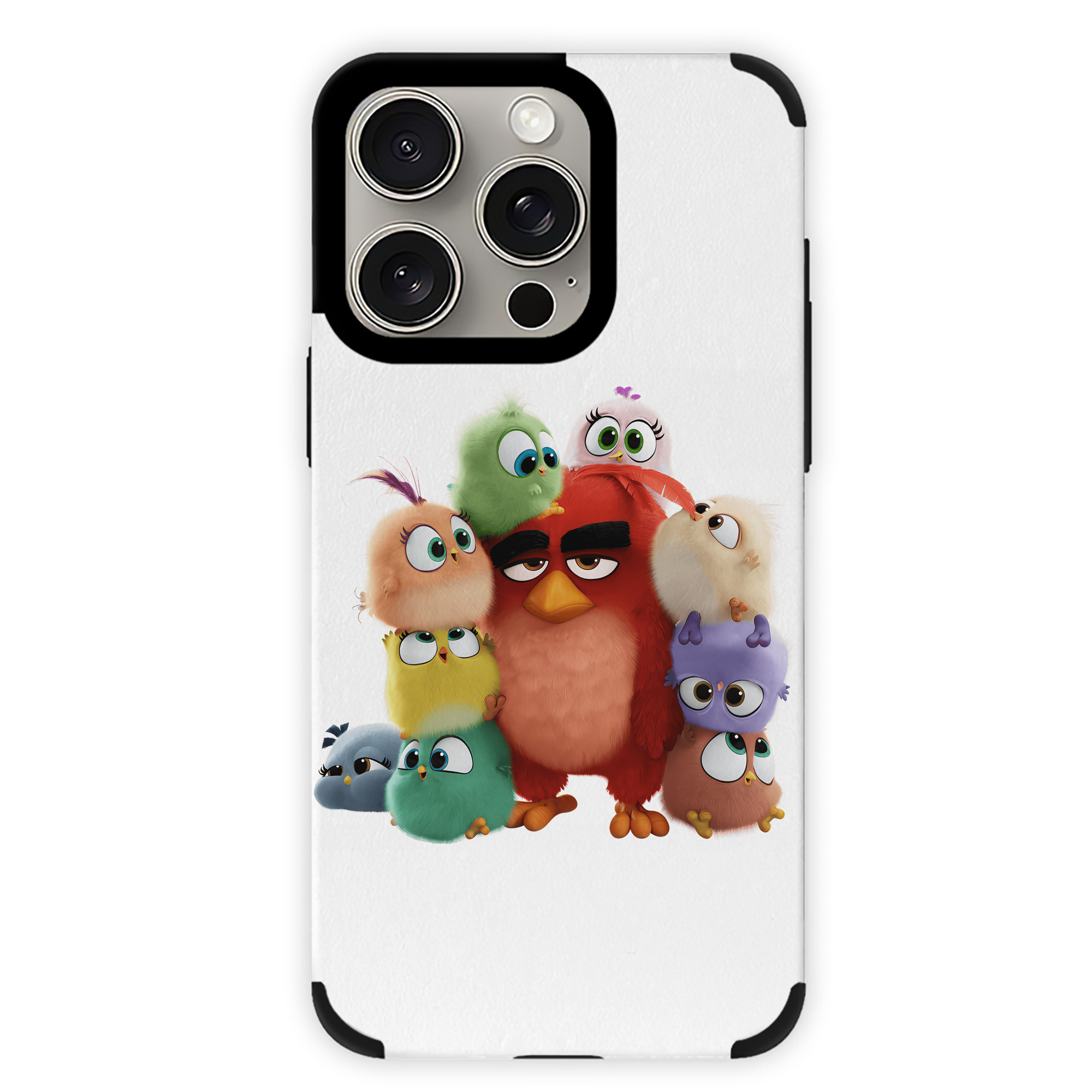 （画像用） Angry Birds アングリーバード 【iPhone15ProMax対応】 PUレザー スマホケース 耐衝撃＆黄変防止