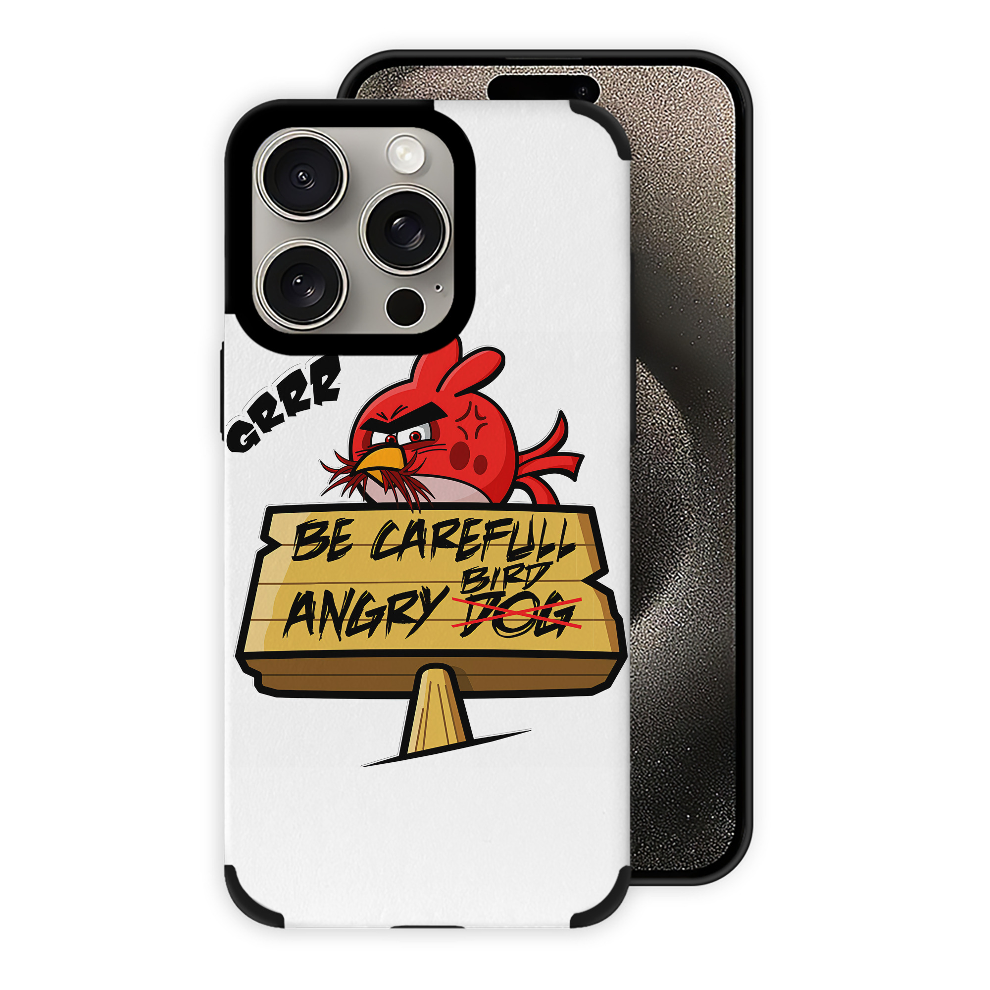 （画像用） Angry Birds アングリーバード 【iPhone15ProMax対応】 PUレザー スマホケース 耐衝撃＆黄変防止