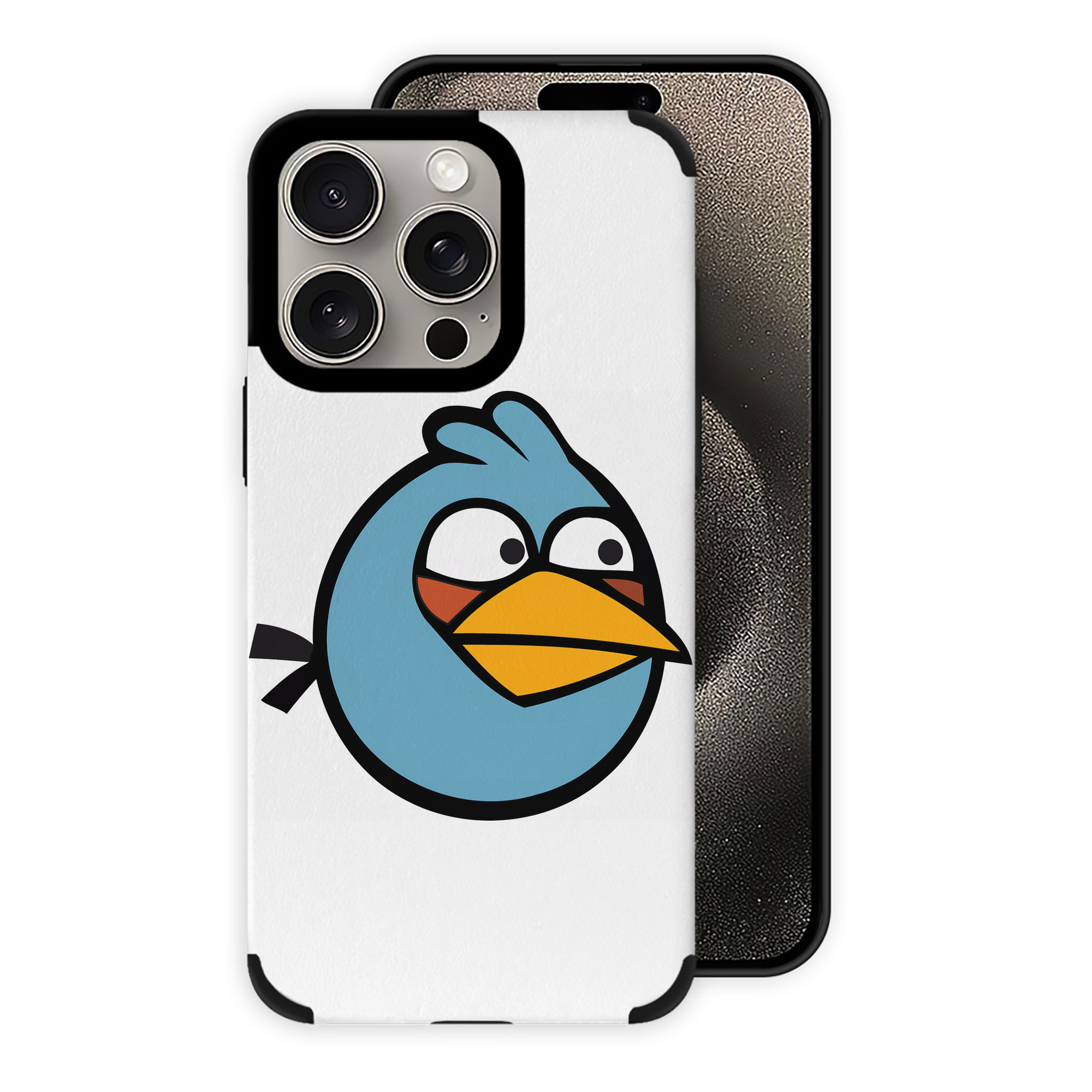 （画像用） Angry Birds アングリーバード 【iPhone15ProMax対応】 PUレザー スマホケース 耐衝撃＆黄変防止