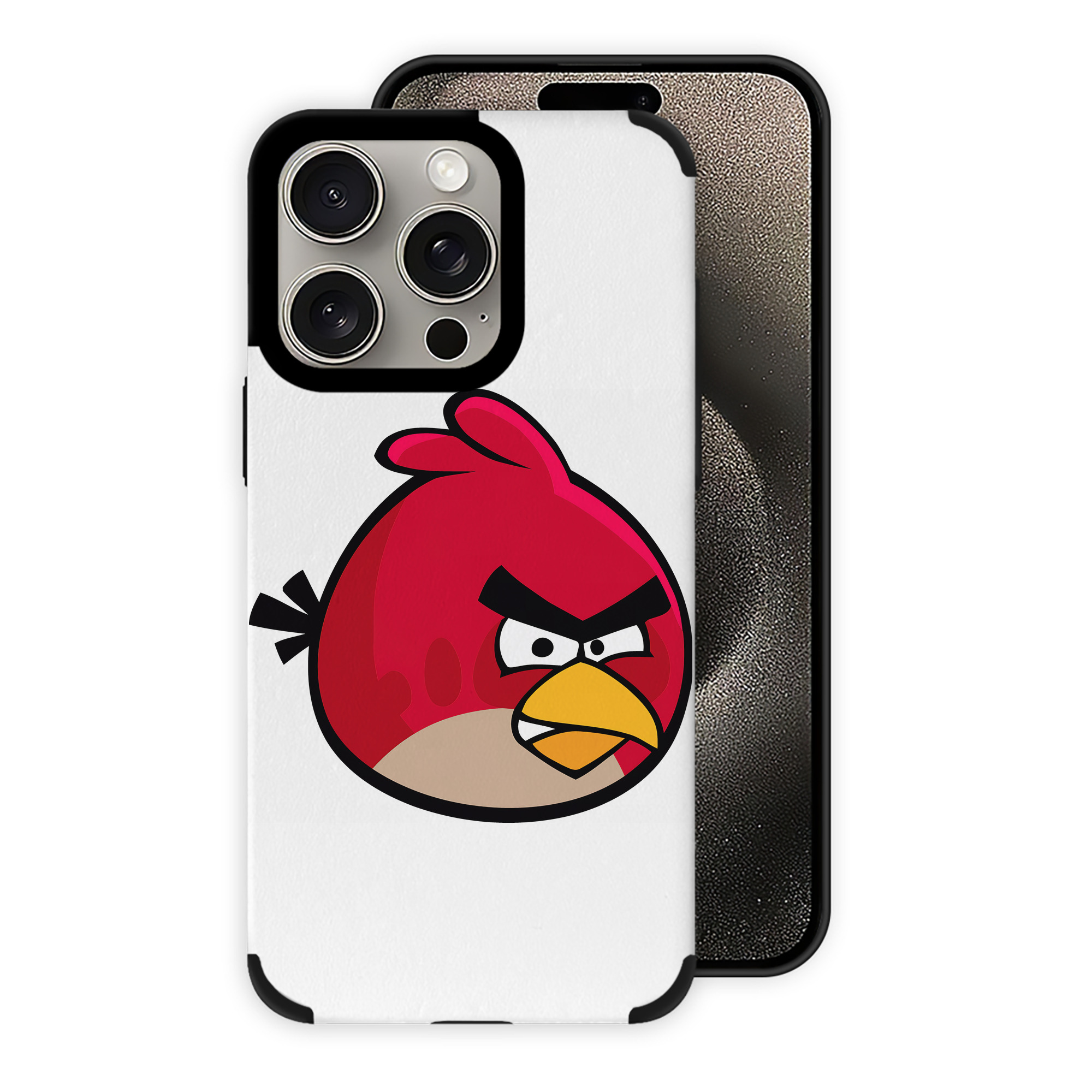 （画像用） Angry Birds アングリーバード 【iPhone15ProMax対応】 PUレザー スマホケース 耐衝撃＆黄変防止