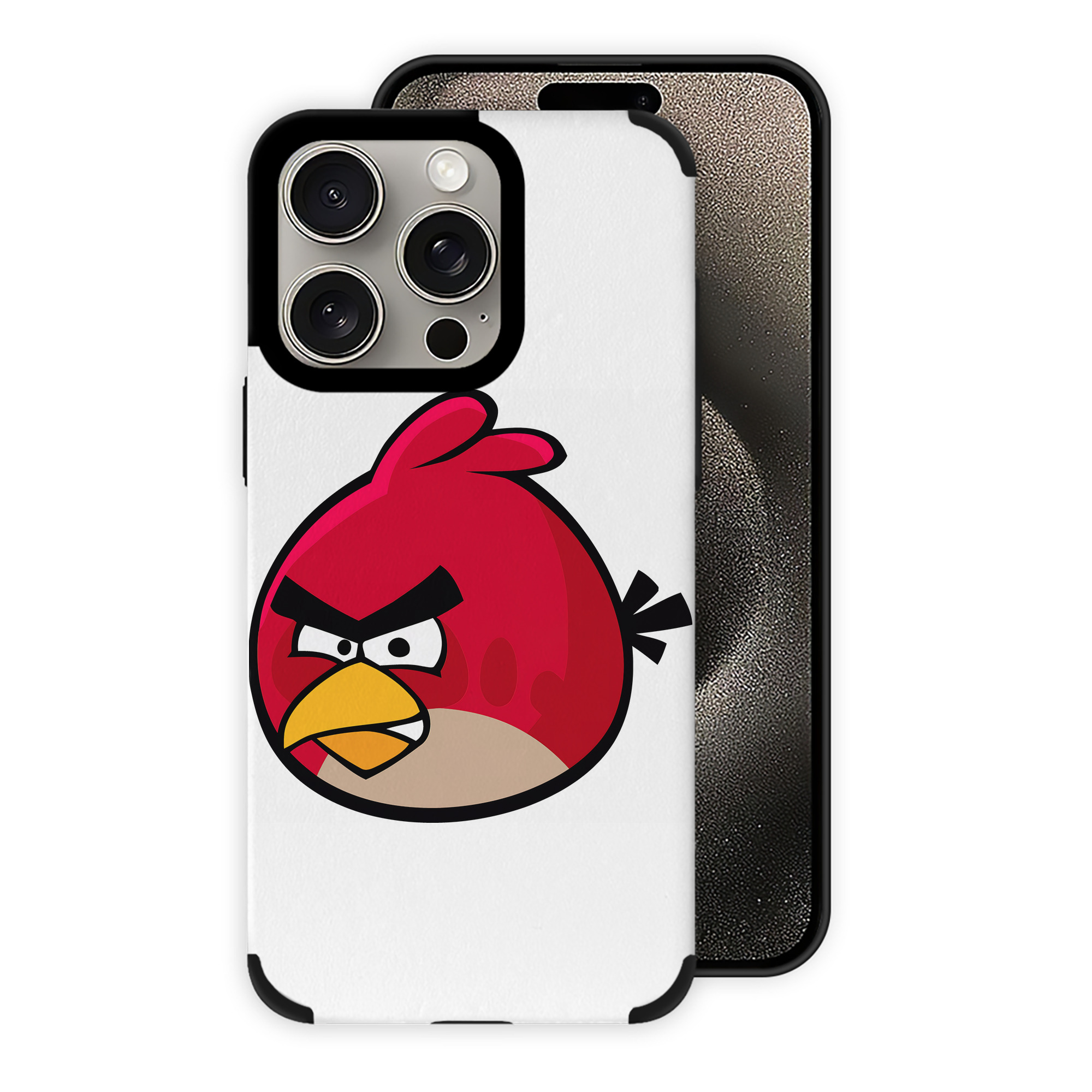 （画像用） Angry Birds アングリーバード 【iPhone15ProMax対応】 PUレザー スマホケース 耐衝撃＆黄変防止