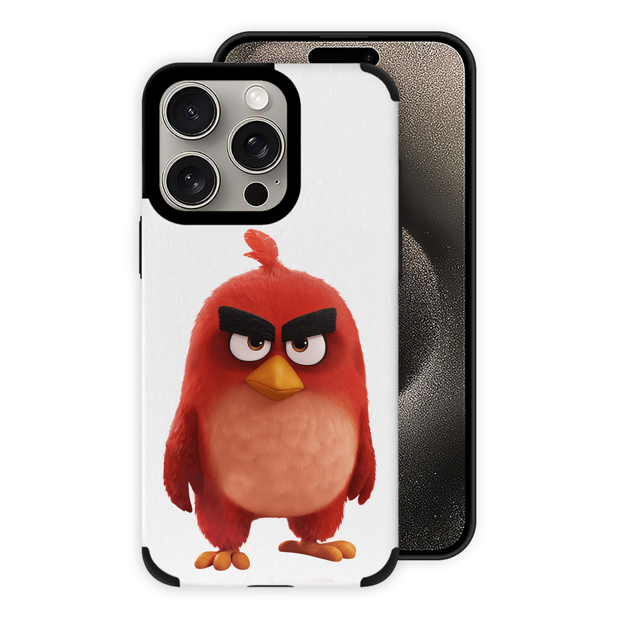 （画像用） Angry Birds アングリーバード 【iPhone15ProMax対応】 PUレザー スマホケース 耐衝撃＆黄変防止