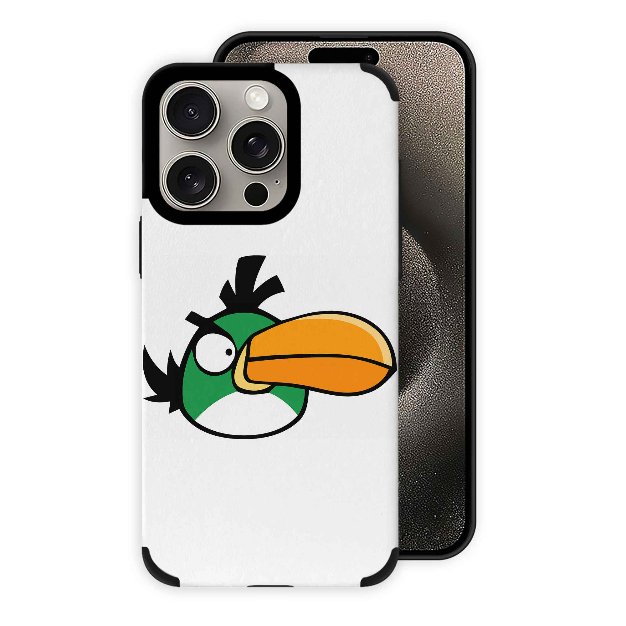 （画像用） Angry Birds アングリーバード 【iPhone15ProMax対応】 PUレザー スマホケース 耐衝撃＆黄変防止